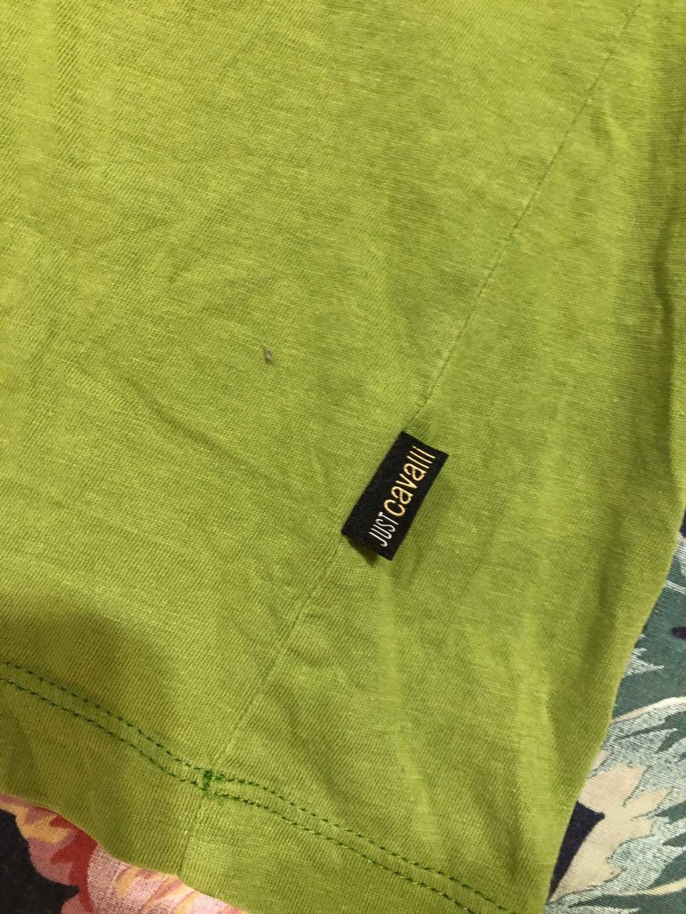 Just Cavalli Vintage Polo green Just Cavalli T-shirt Y2K size L Size US L / EU 52-54 / 3 - 5 Thumbnail