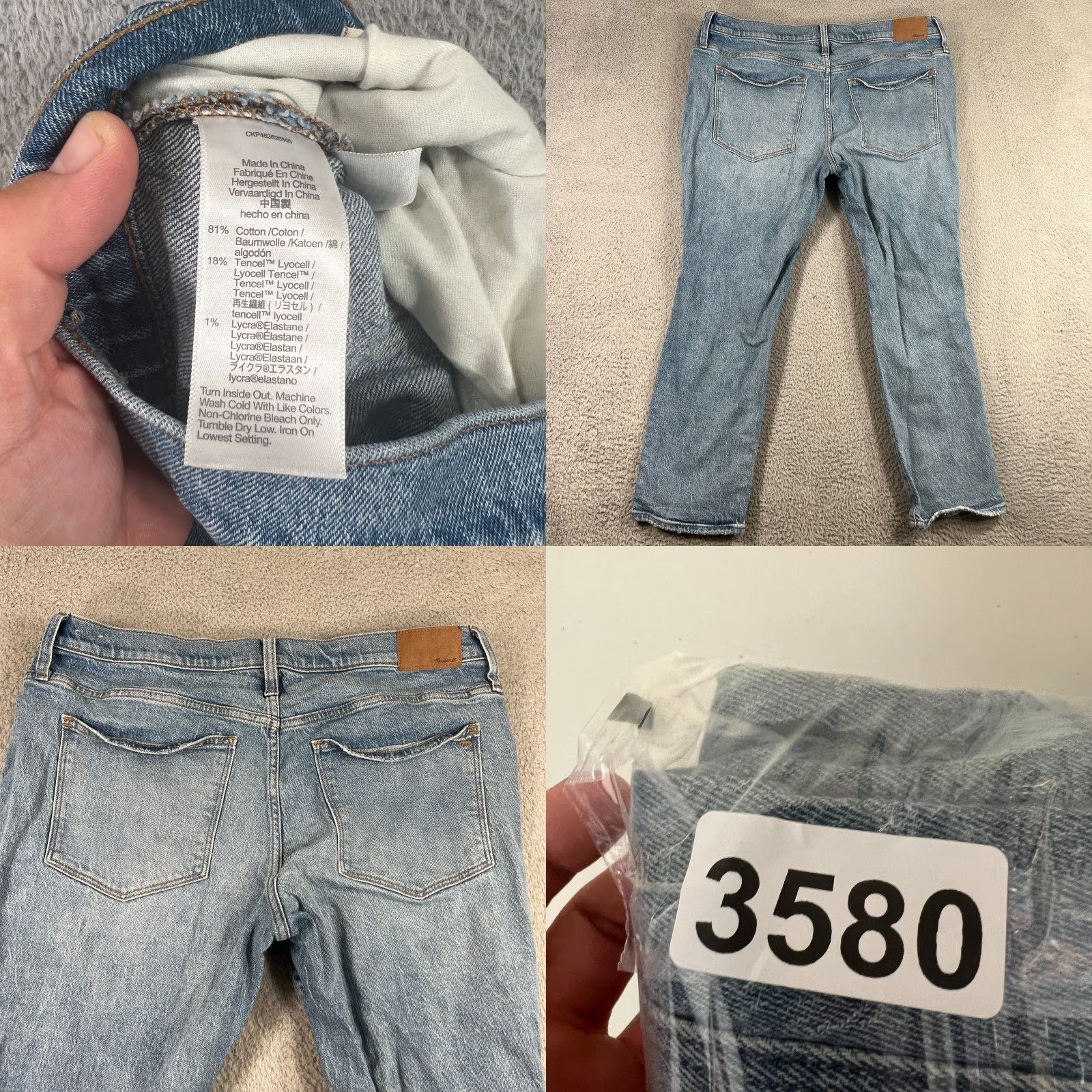 Madewell MADewell Jeans Womens 33P Petite High-Rise Boyfriend Slim Blue Denim Size 24" / US 00 / IT 34 - 8 Thumbnail