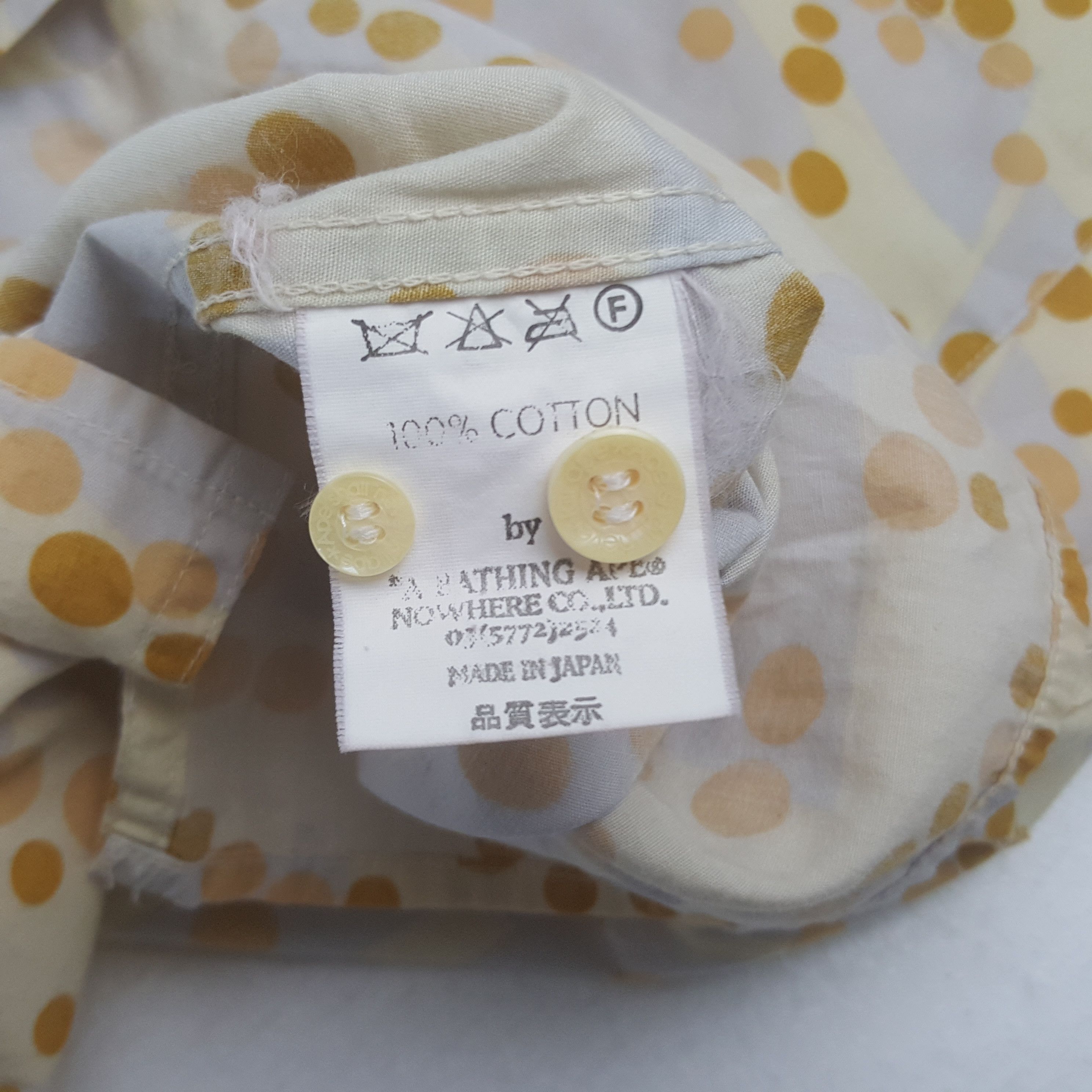 Bape Vintage A Bathing Ape Japan Button Up Shirt Size US XS / EU 42 / 0 - 7 Thumbnail