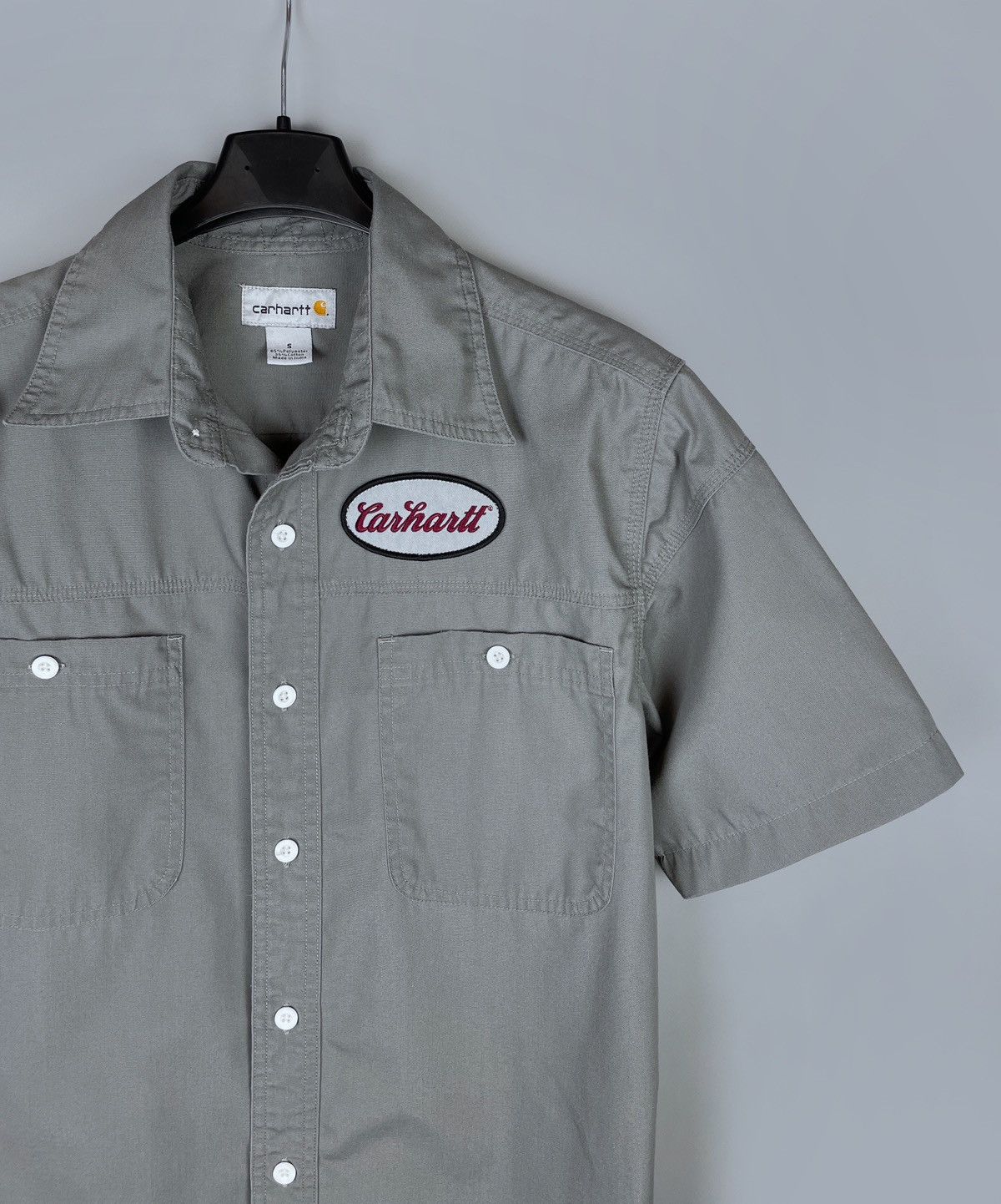 Carhartt Men's Vintage Carhartt SS Work Pockets Shirt Patch Logo S Size US S / EU 44-46 / 1 - 3 Thumbnail