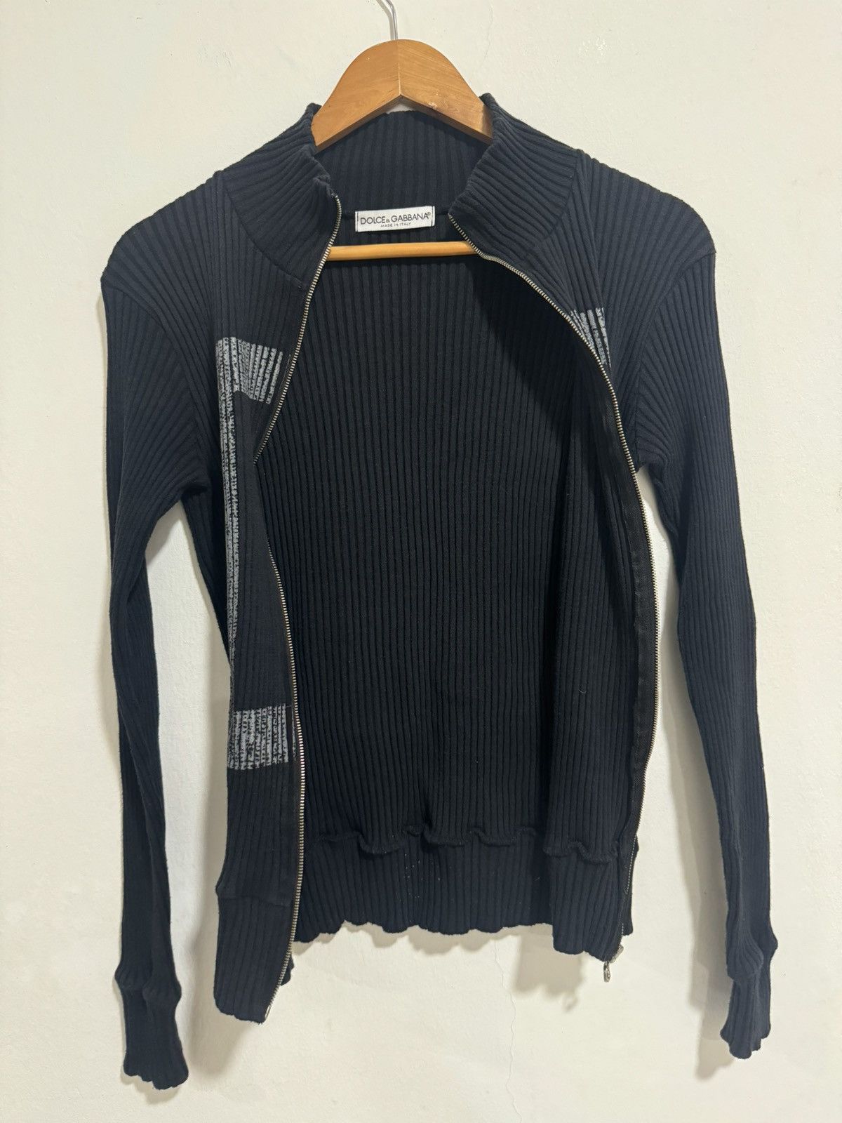 Designer × Dolce & Gabbana × Vintage Dolce Gabbana Stretchable Zipper Top Size ONE SIZE - 6 Thumbnail
