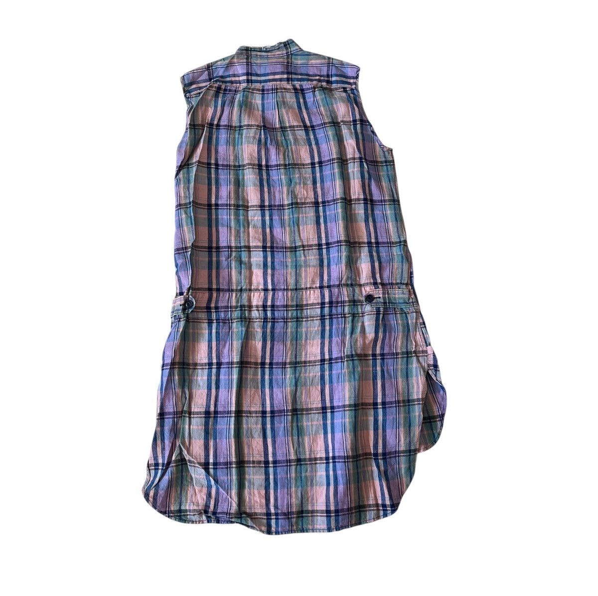 Yohji Yamamoto TAX FREE 🇺🇸 yohji yamamoto y’s sleveless plaid long shirt Size US S / EU 44-46 / 1 - 6 Thumbnail