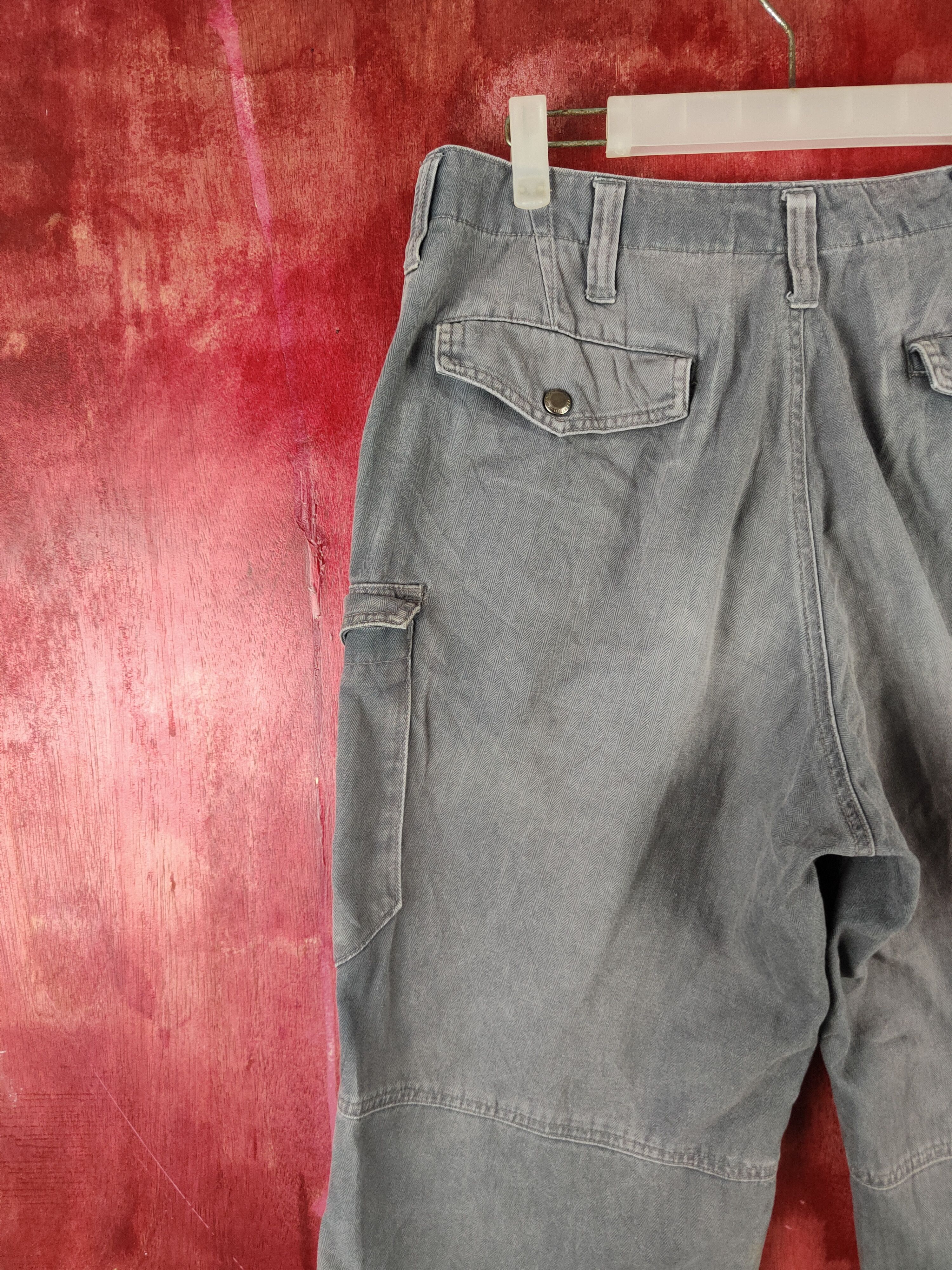 Japanese Brand × Vintage Ginwashi Faded Distressed Cargo Pants N#S007 Size US 30 / EU 46 - 9 Thumbnail