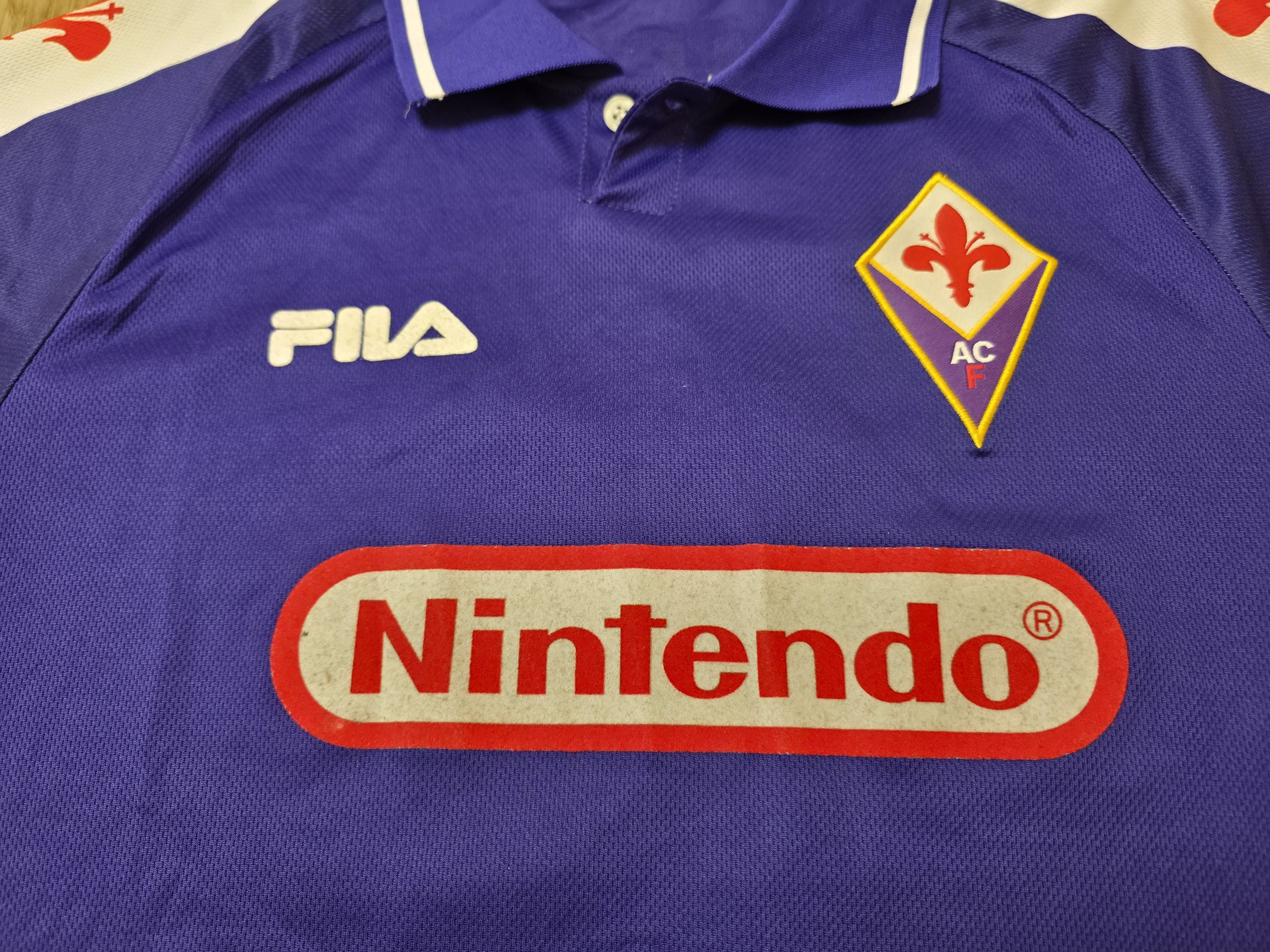 All Sport FIORENTINA 1998 1999 HOME BATISTUTA FOOTBALL SOCCER JERSEY Size US L / EU 52-54 / 3 - 3 Thumbnail