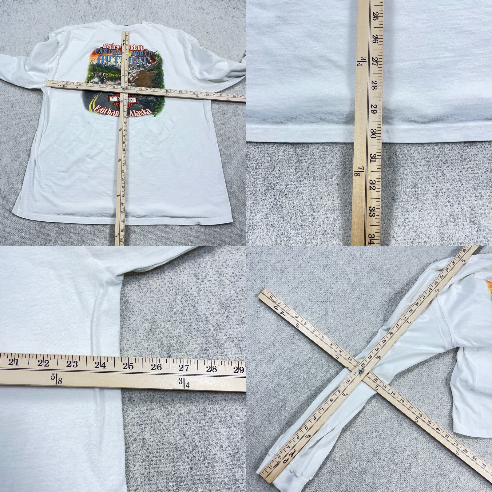 Harley Davidson Vintage Harley Davidson Shirt Men 2XL Long Sleeve Hit Fire Flames Alaska Y2K Size US XXL / EU 58 / 5 - 9 Thumbnail