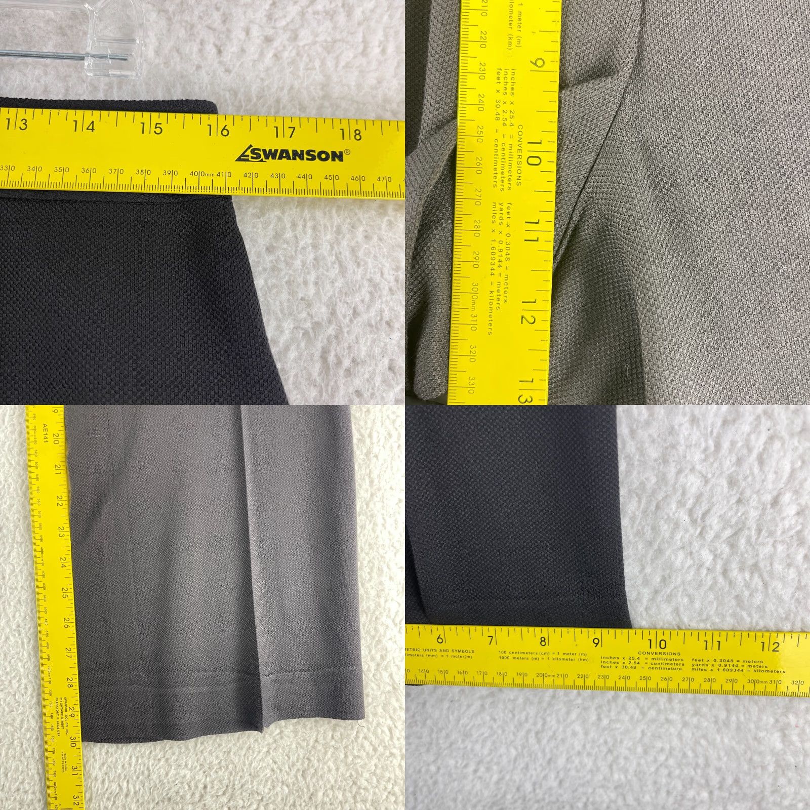 Vintage Lafayette 148 New York Black Pleated Straight Leg Dress Pants Womens Wool Blend Size 8 Size 30" / US 8 / IT 44 - 8 Thumbnail