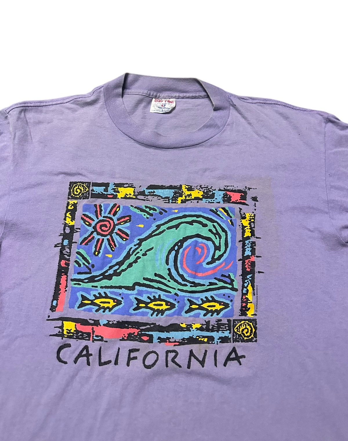 Vintage Vintage 80s California surf printed tee Size US L / EU 52-54 / 3 - 2 Thumbnail