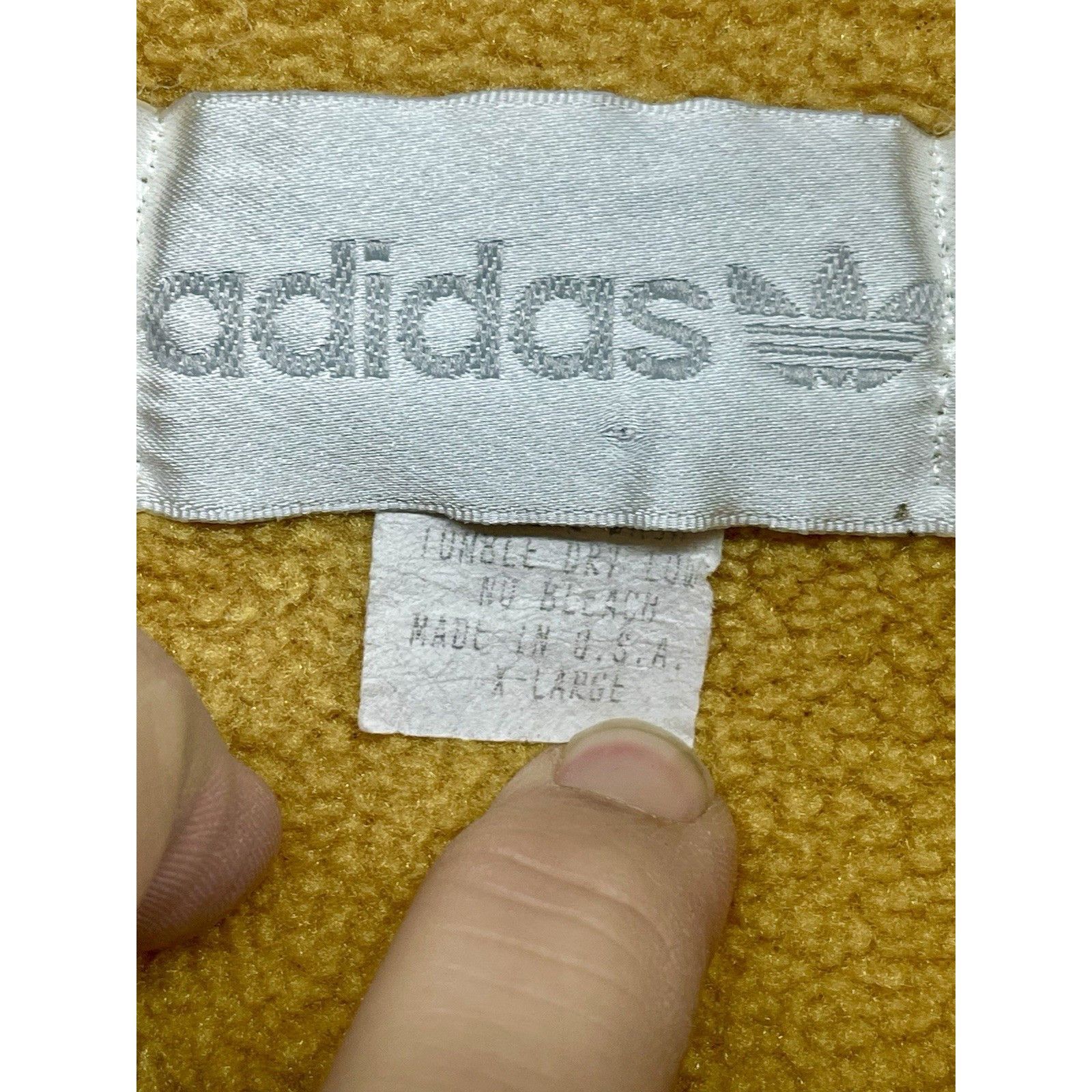 Adidas VINTAGE 90S ADIDAS NEW YORK YANKEES FLEECE 1/4 ZIP YELLOW US Size US XL / EU 56 / 4 - 5 Thumbnail