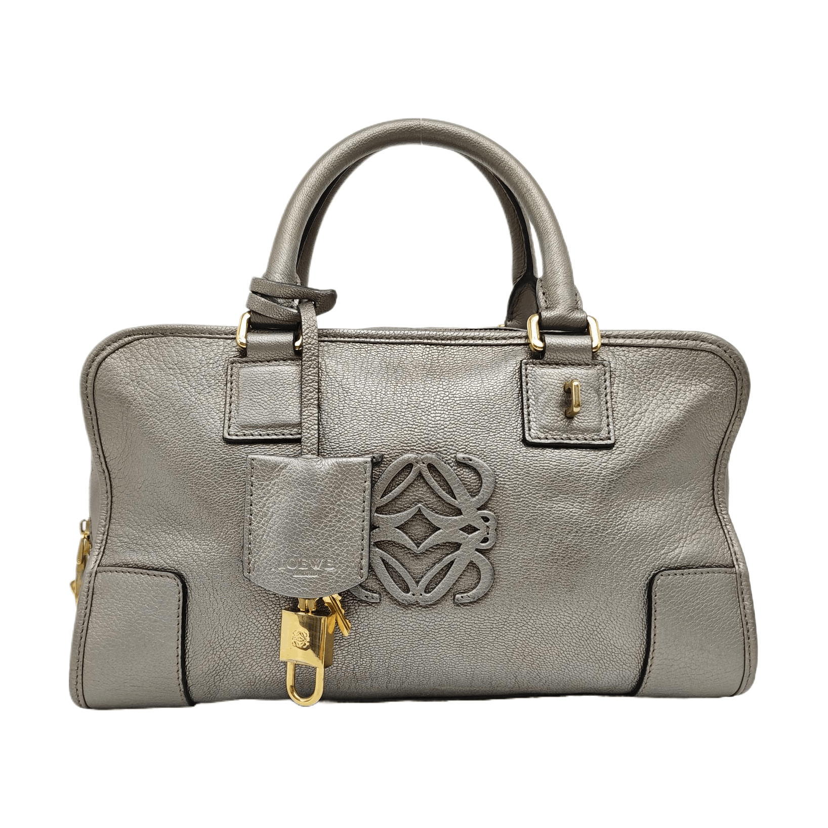 Loewe Loewe Silver Leather Amazona Handbag Size ONE SIZE - 1 Thumbnail