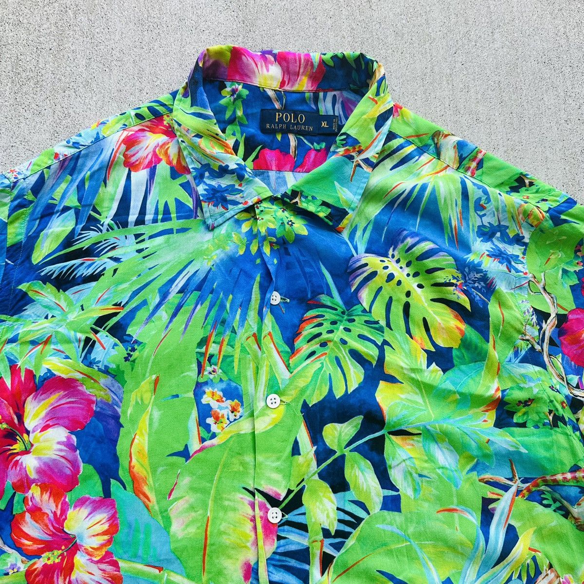 Polo Ralph Lauren Polo Ralph Lauren Hawaiian Shirt Men Size Xl 100% Viscose Size US XL / EU 56 / 4 - 2 Thumbnail