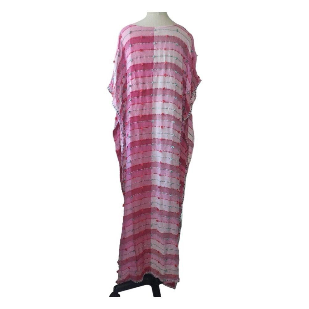 Designer CT1630 pitusa Pink Kaftan Gown Size ONE SIZE - 3 Thumbnail