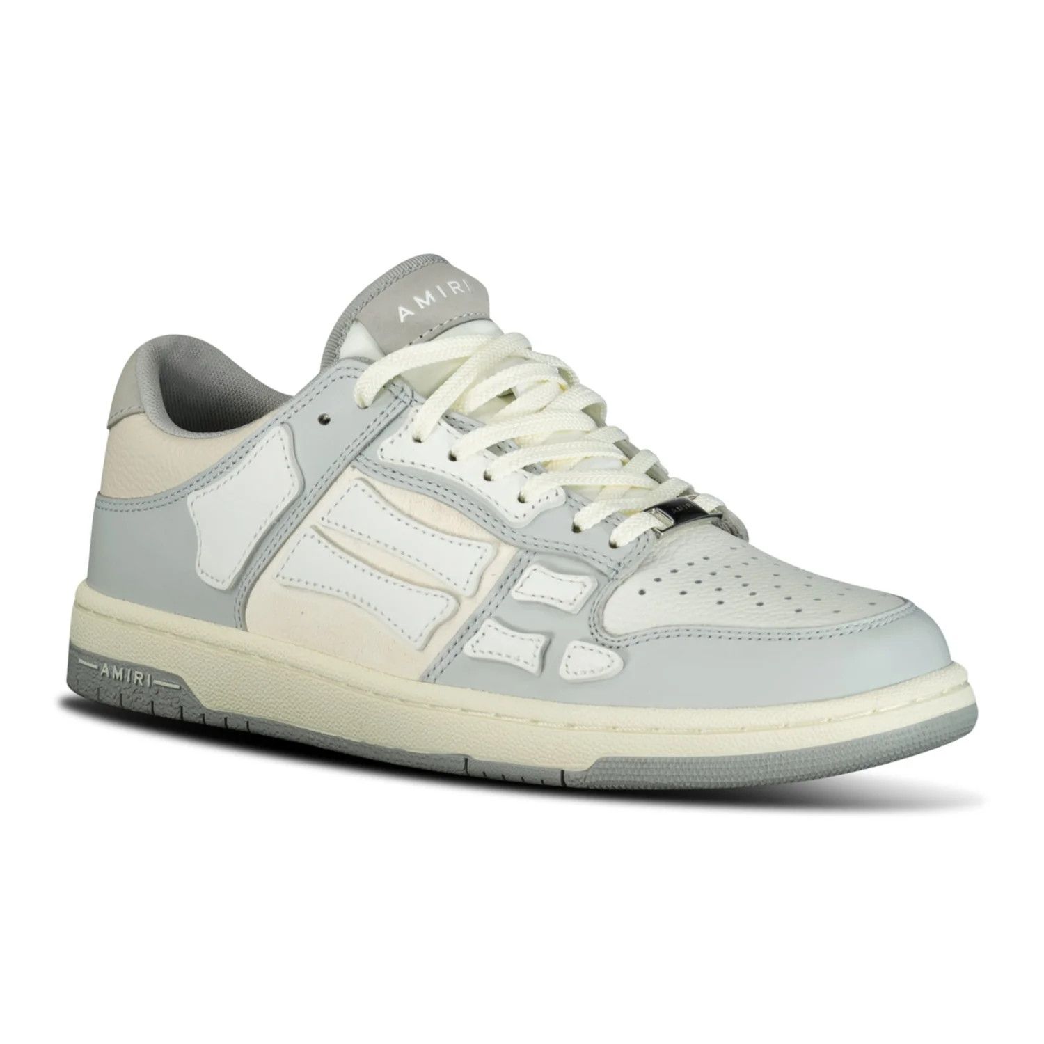 Amiri o1s1wg110425 Skeleton Low Top Sneakers in Grey/White Size US 8 / EU 41 - 2 Thumbnail