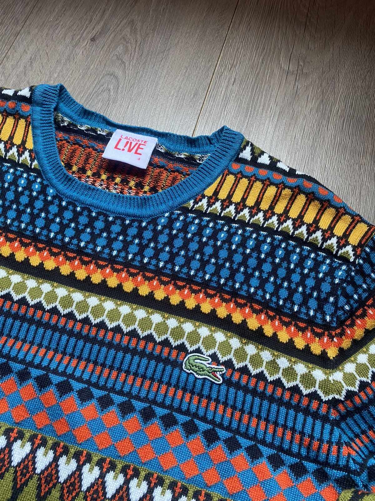 Coogi Sweatshirt Coogi x Lacoste Multicolor sweater Veryrare Size US M / EU 48-50 / 2 - 3 Thumbnail