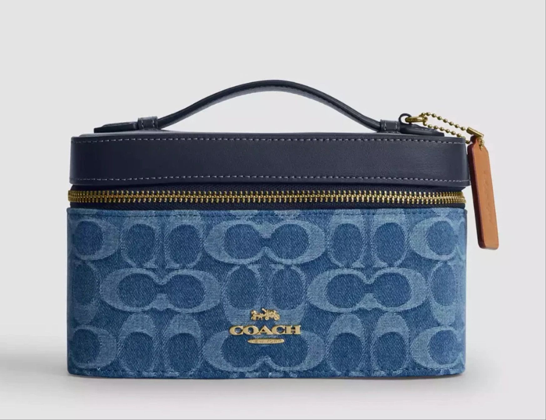 Coach Cosmetic Case In Signature Denim CDC16 with long crossbody Size ONE SIZE - 12 Thumbnail