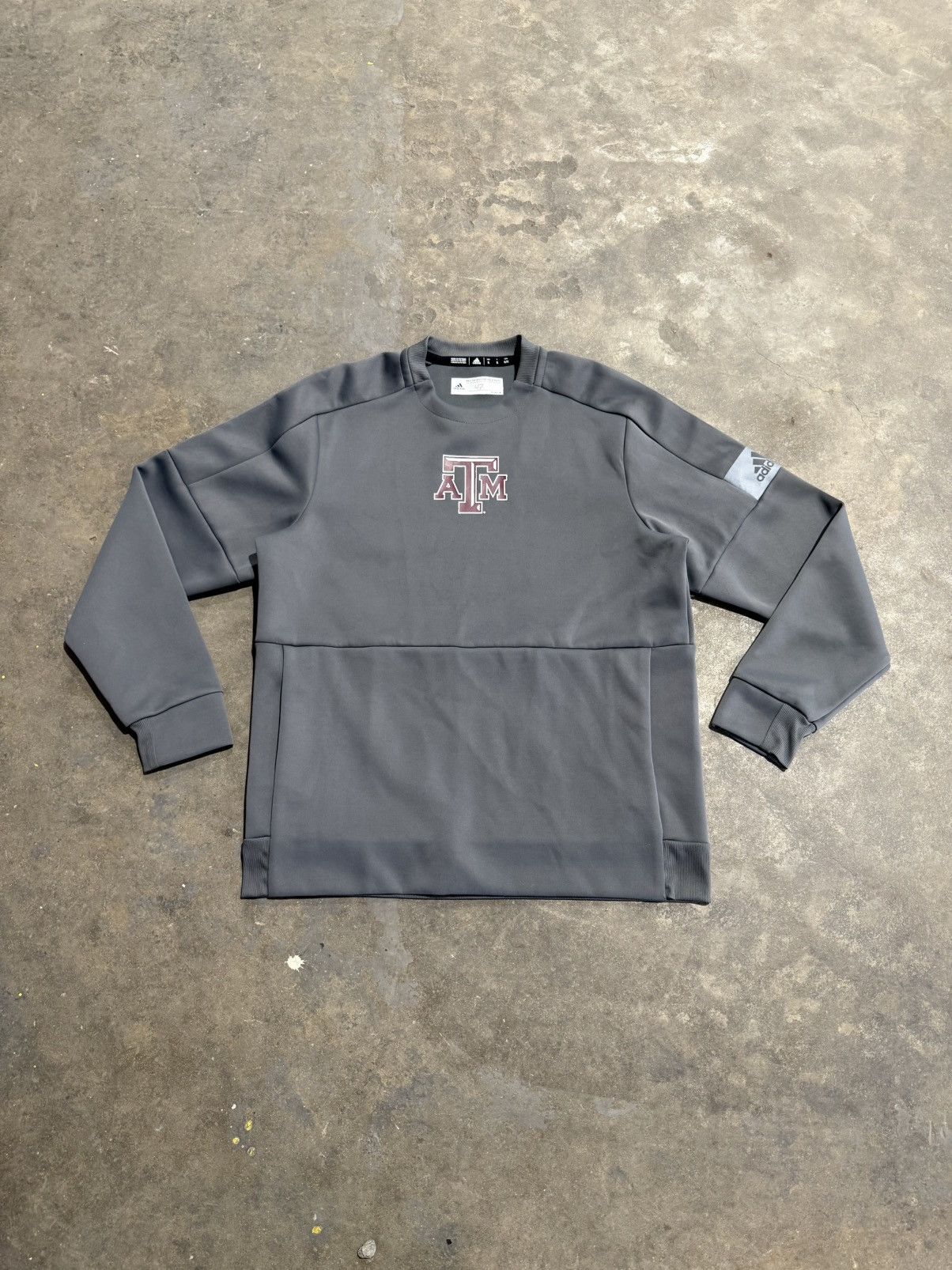 Adidas Texas A&M University Team Issued Athletic Crewneck Sweater Size US XL / EU 56 / 4 - 1 Thumbnail