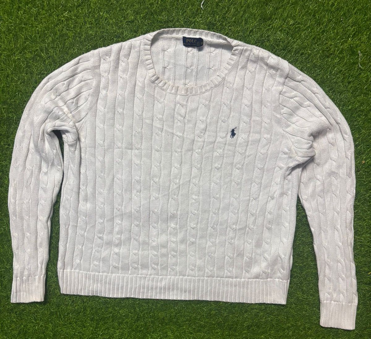 New Era × Polo Ralph Lauren Polo Ralph Lauren Round neck Cableknit Size XL / US 12-14 / IT 48-50 - 1 Thumbnail