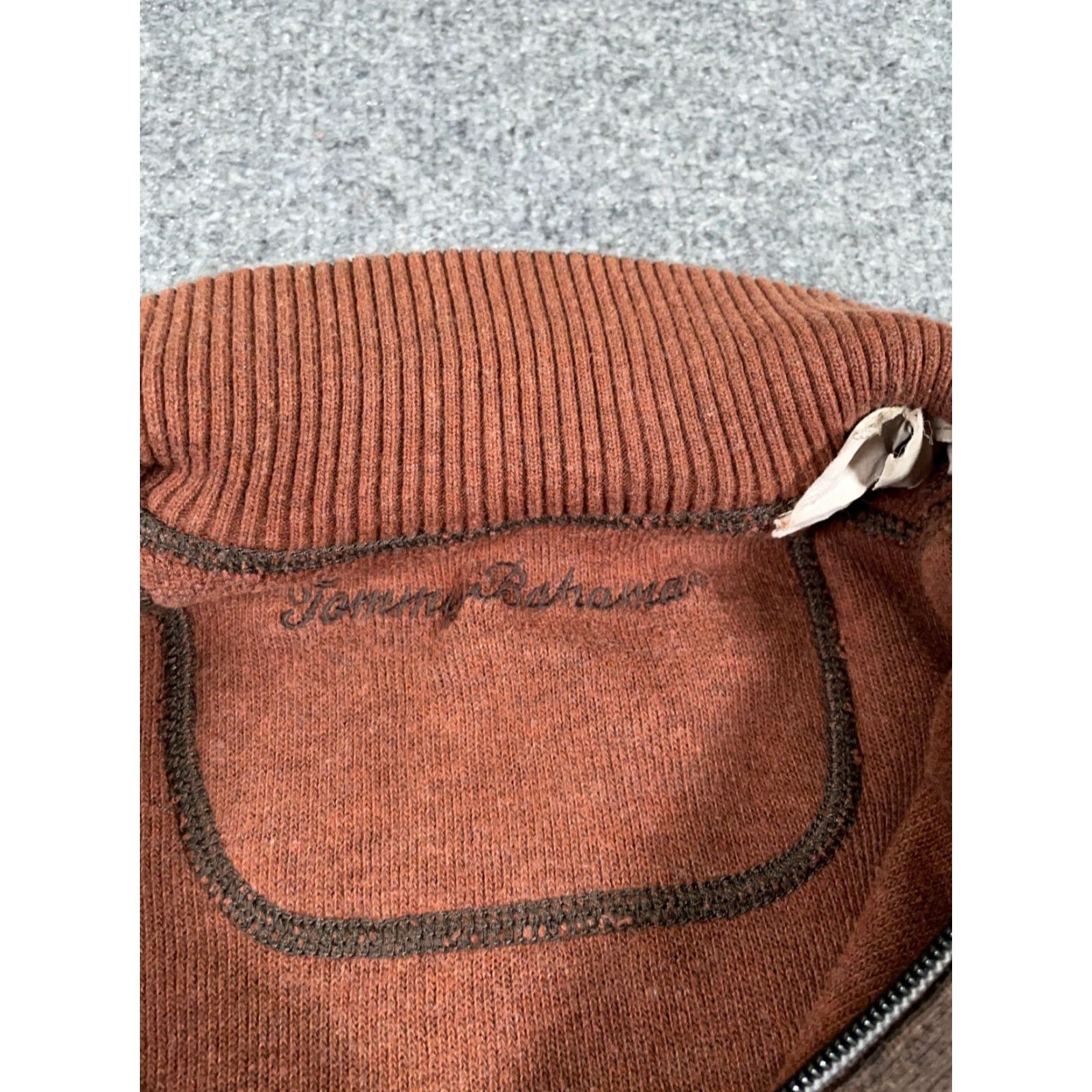 Tommy Bahama TOMMY BAHAMA 1/4-Zip Sweater Adult Large Brown Classic Knit Mens Size US L / EU 52-54 / 3 - 4 Thumbnail