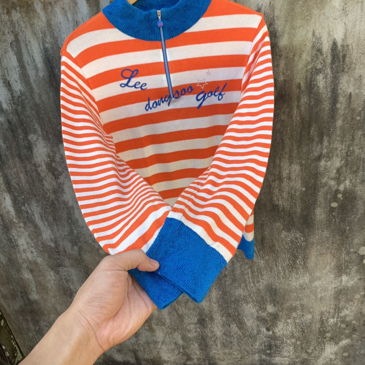 Japanese Brand VINTAGE STRIPED HALFZIP KNIT SWEATER HYSTERIC STYLE Size M / US 6-8 / IT 42-44 - 3 Thumbnail