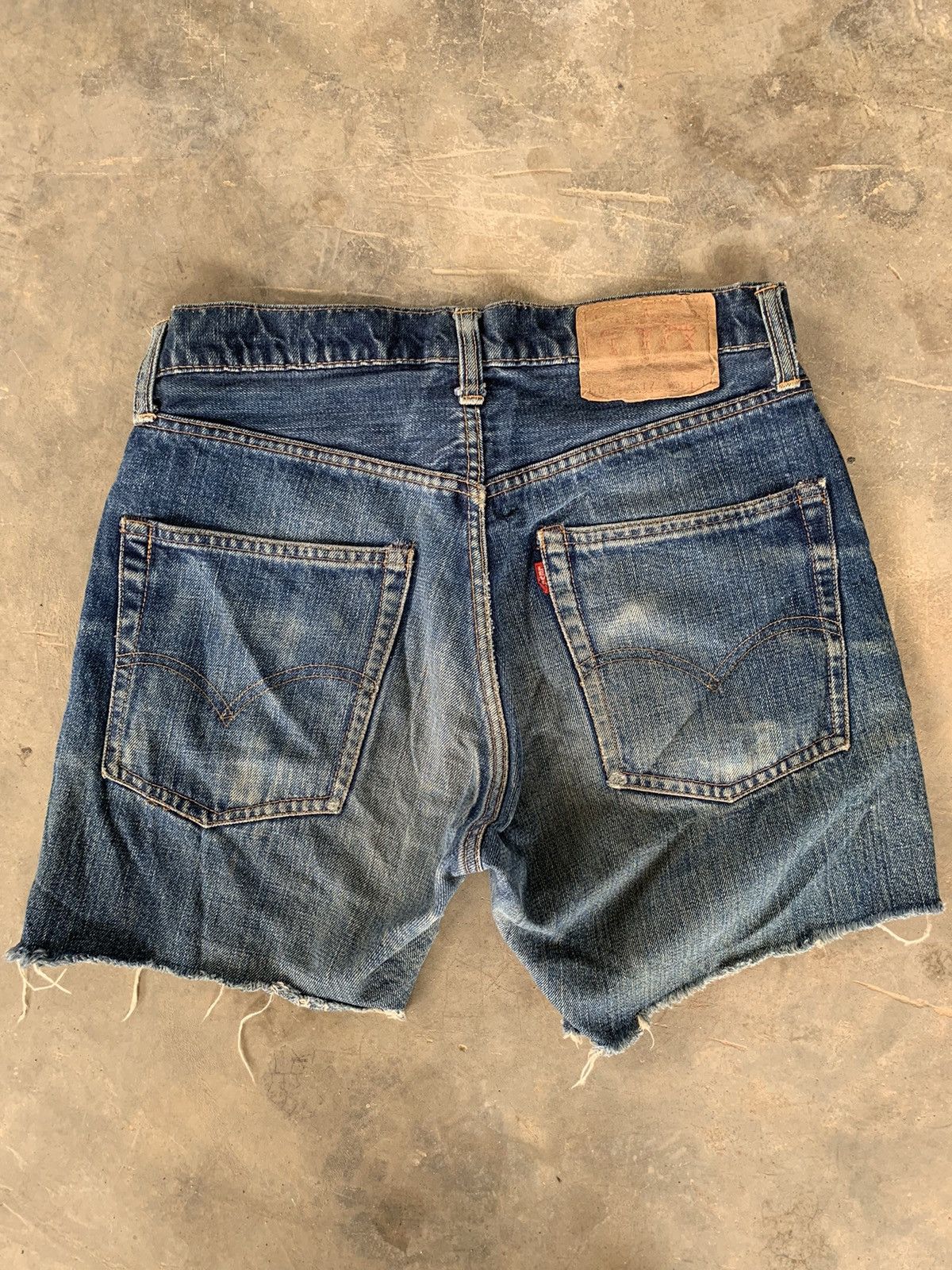 Levi's Vintage 60s Levis Big E 502 #5 Distressed Selvedge Denim Size US 29 - 2 Thumbnail