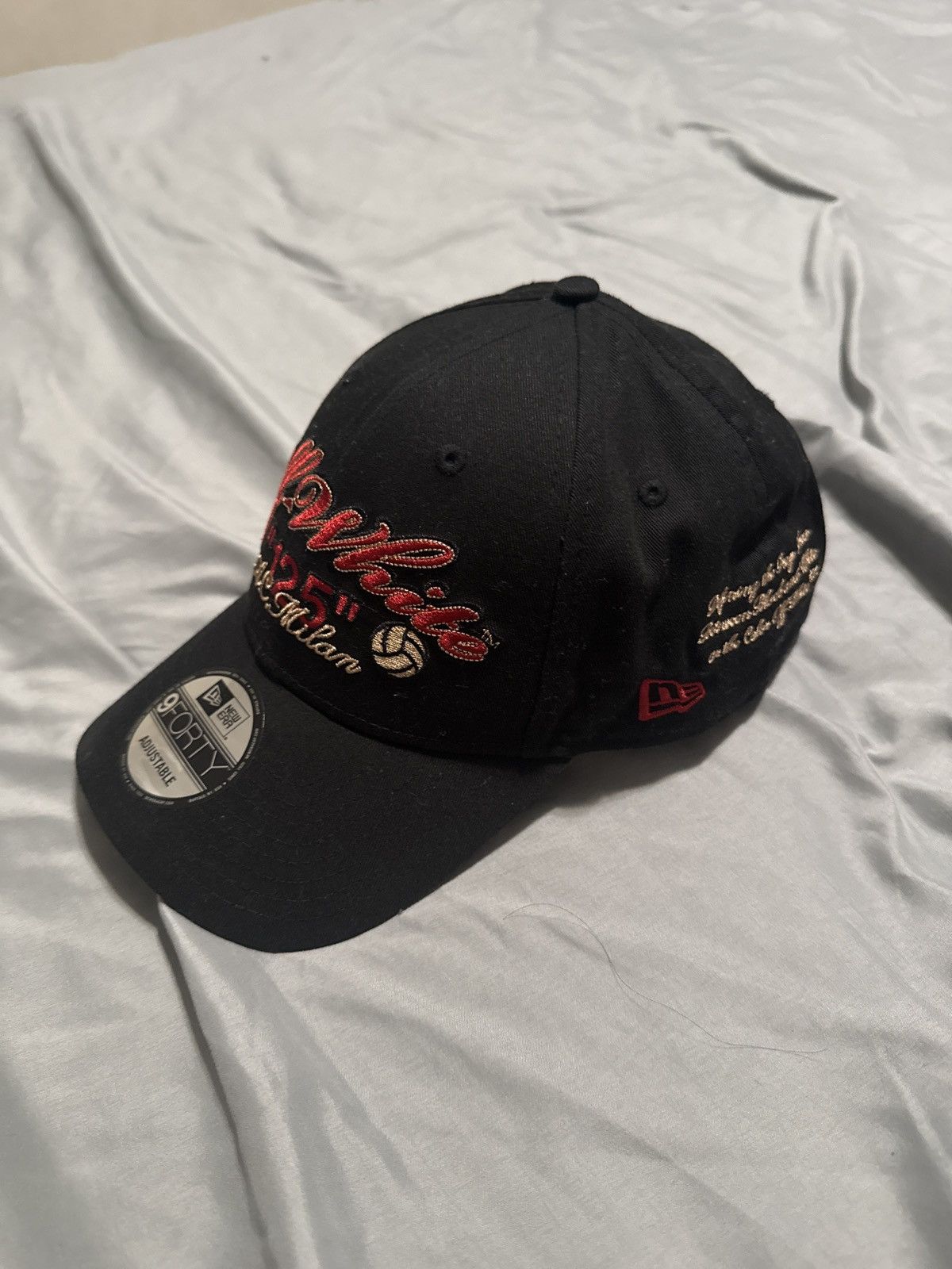 Off-White OffWhite x A.C. Milan Script New Era Hat Size ONE SIZE - 7 Thumbnail