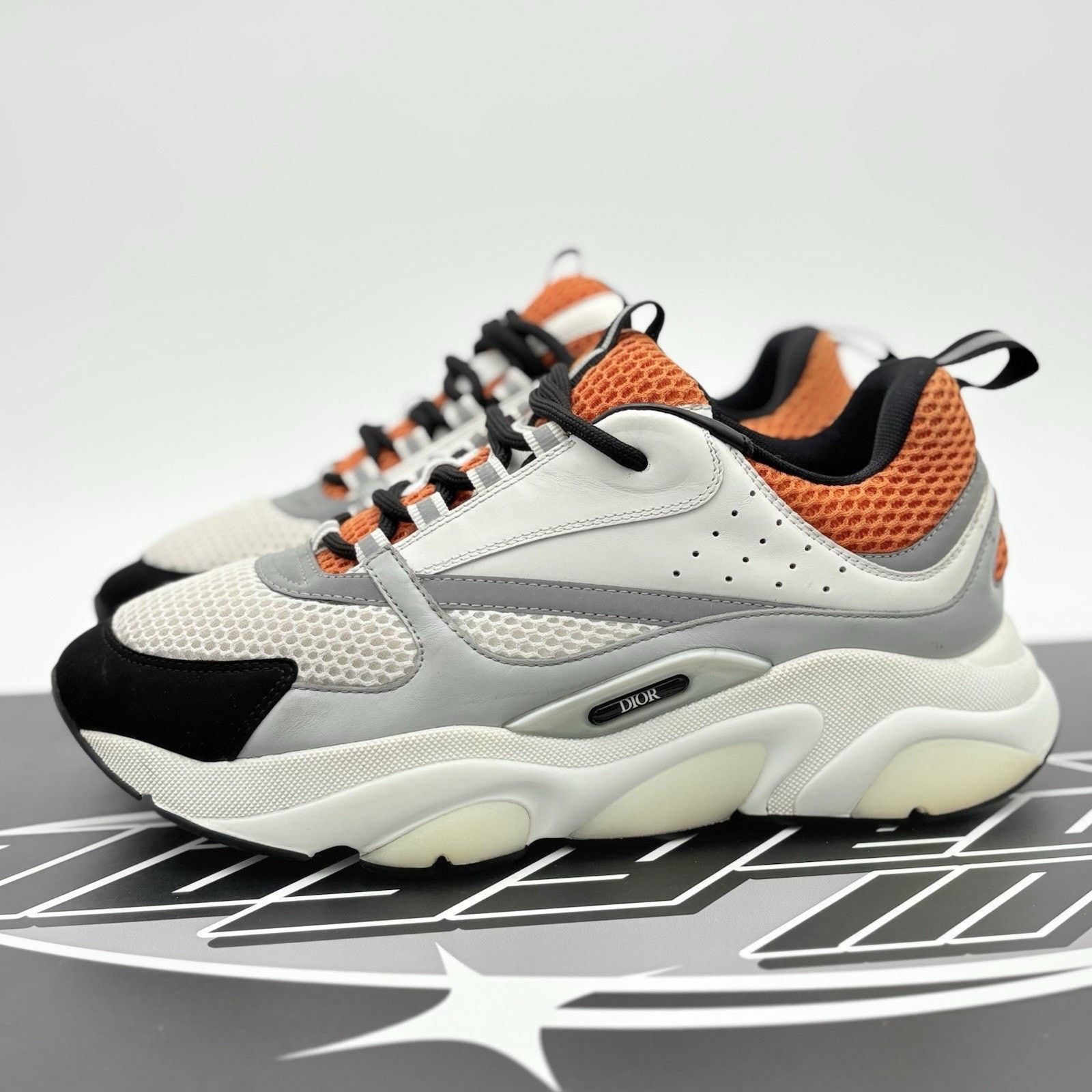 Dior Size 43 (10 US) - Dior B22 ' White Orange ' | GREAT COND! Size US 10 / EU 43 - 1 Thumbnail