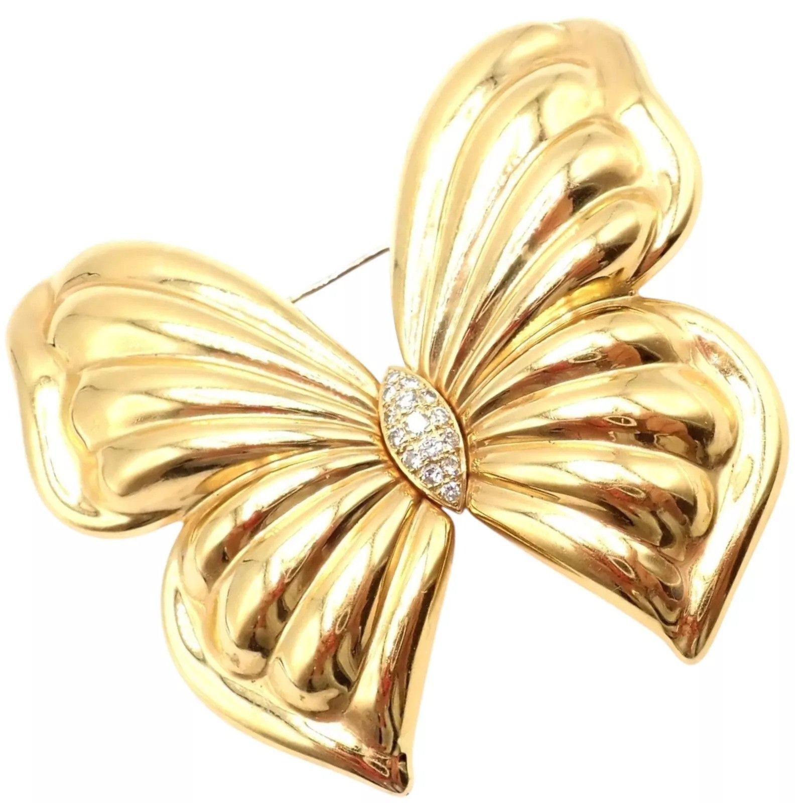 Van Cleef & Arpels Van Cleef & Arpels 18k Yellow Gold Butterfly Pin Brooch Size ONE SIZE - 1 Thumbnail