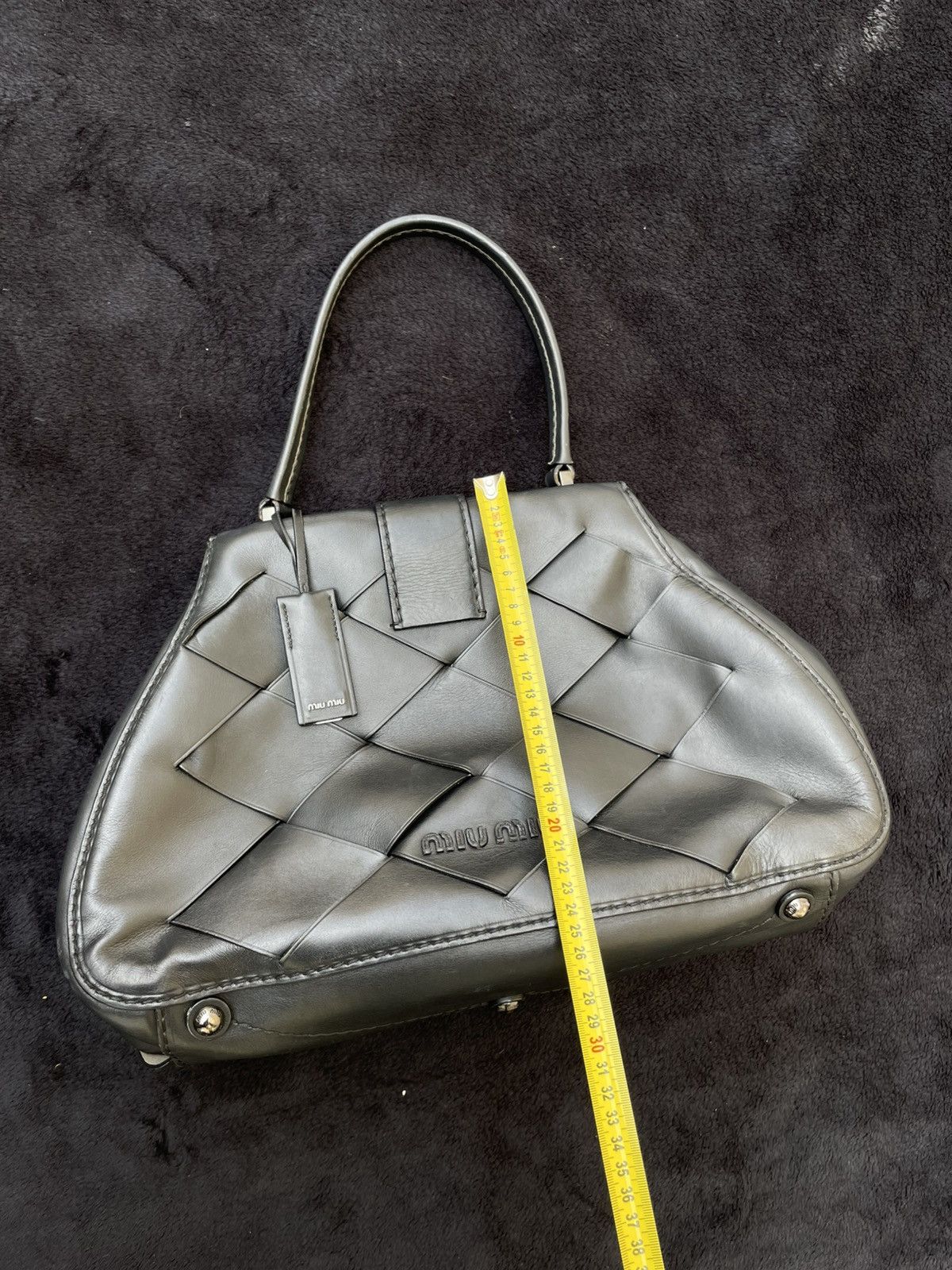 Miu Miu Miu Miu Leather Handbag Woman‘s Black One Size Size ONE SIZE - 18 Thumbnail