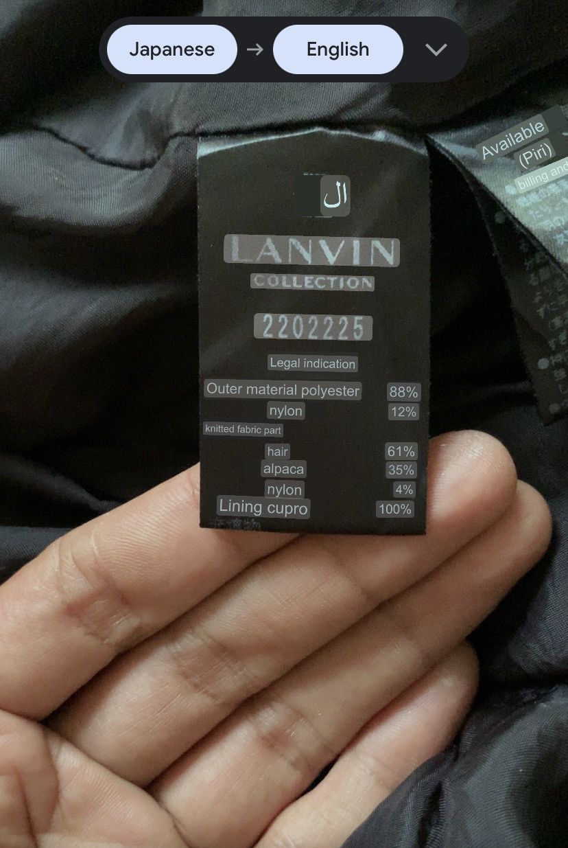 Le Grande Bleu (L.G.B.) Lanvin Faux fur bono puffer jacket Size US M / EU 48-50 / 2 - 7 Thumbnail