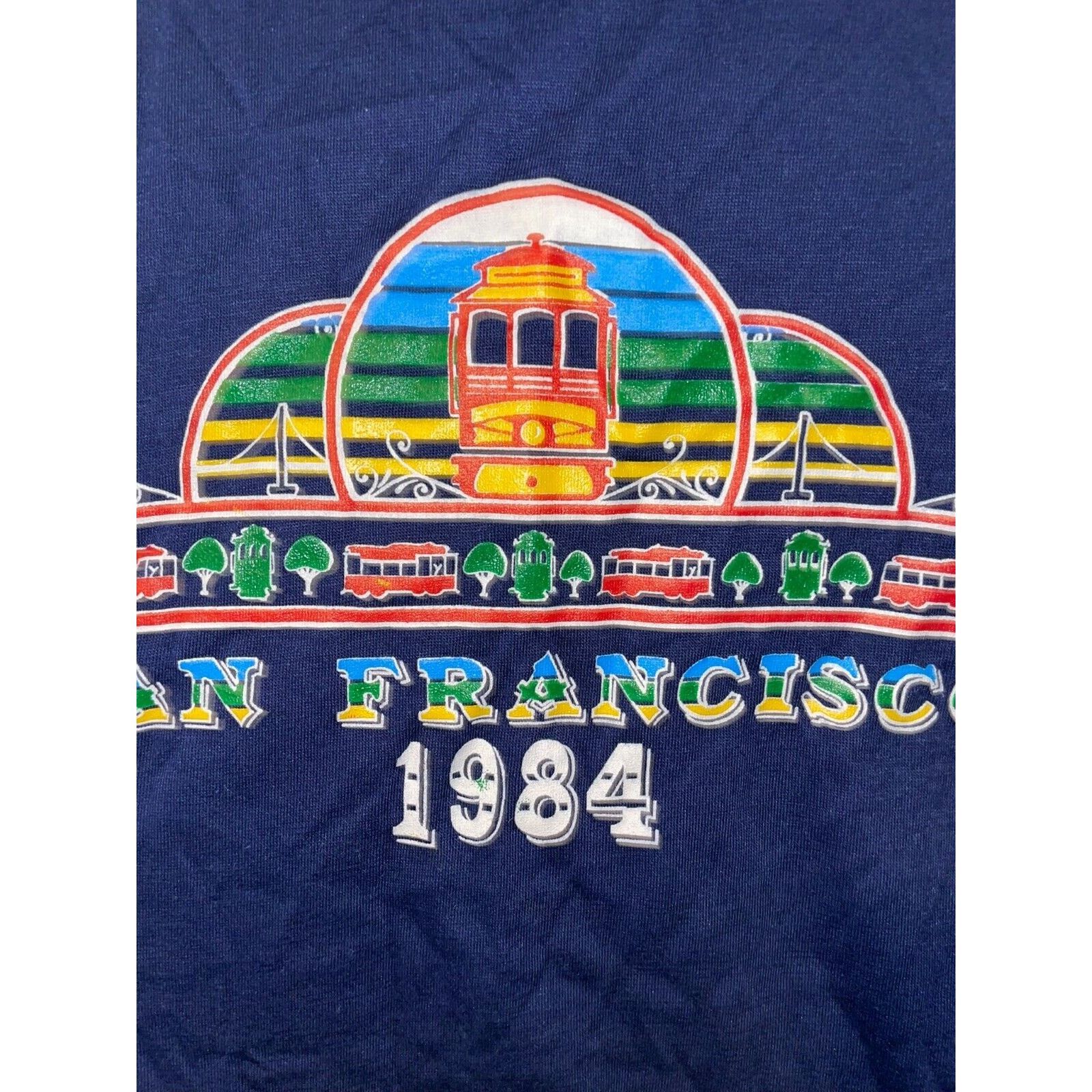 Vintage Vintage San Francisco Shirt Collegiate Pacific Tee 1984 M Size US M / EU 48-50 / 2 - 2 Thumbnail