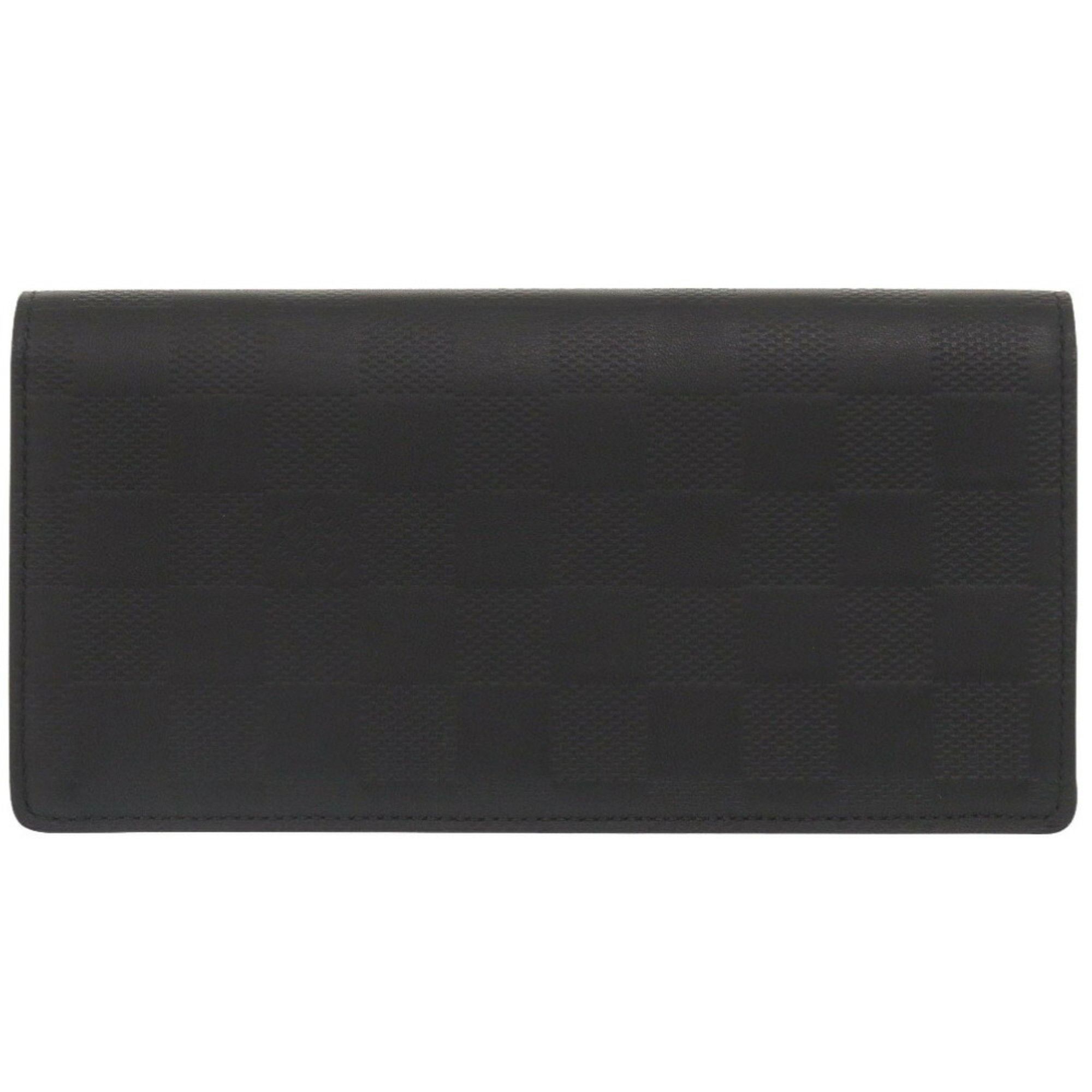 Louis Vuitton Louis Vuitton Portefeuille Brazza Damier N63010 Infini Black Long Wallet Size ONE SIZE - 1 Thumbnail