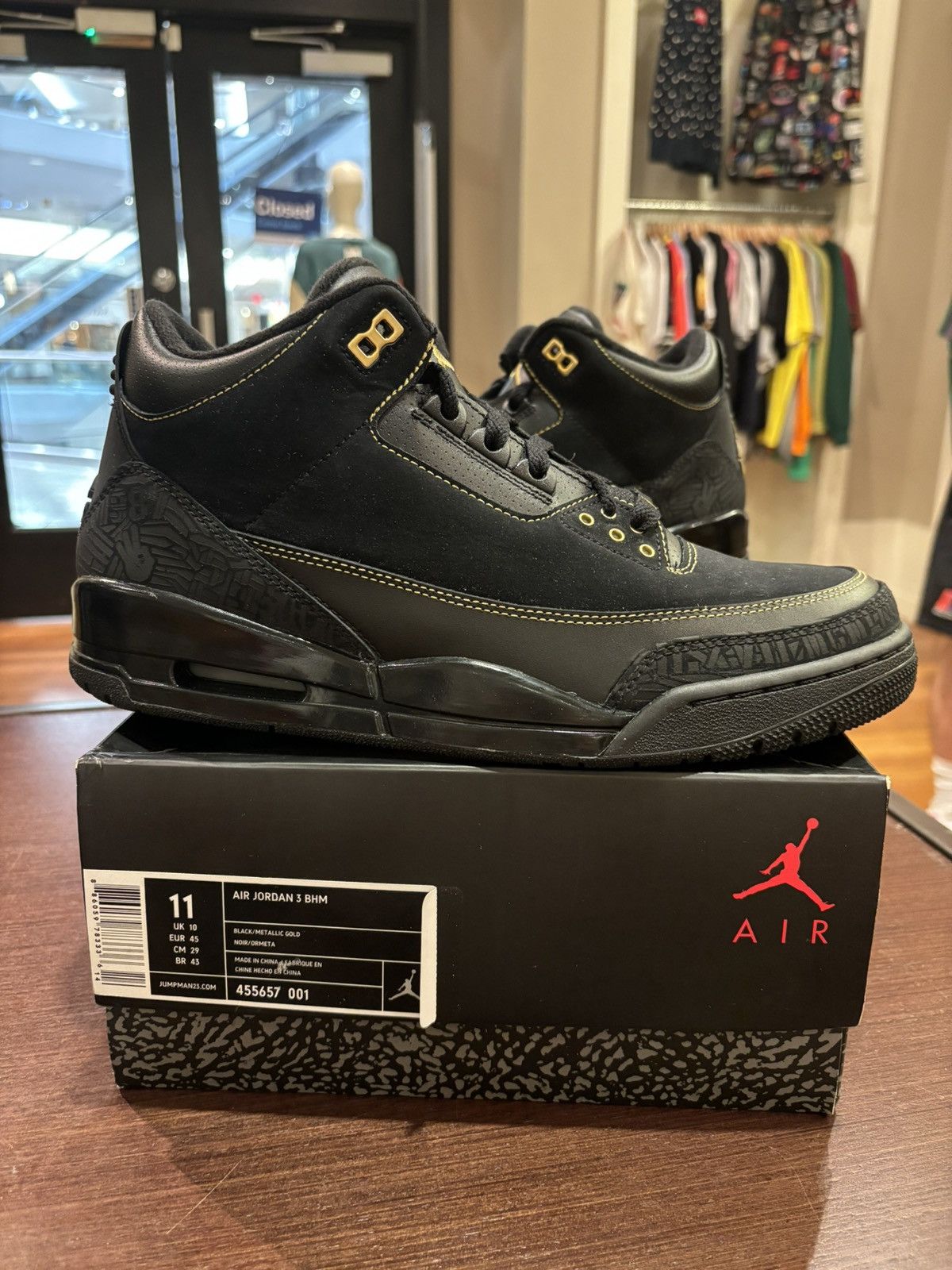 Jordan 3 bhm best sale