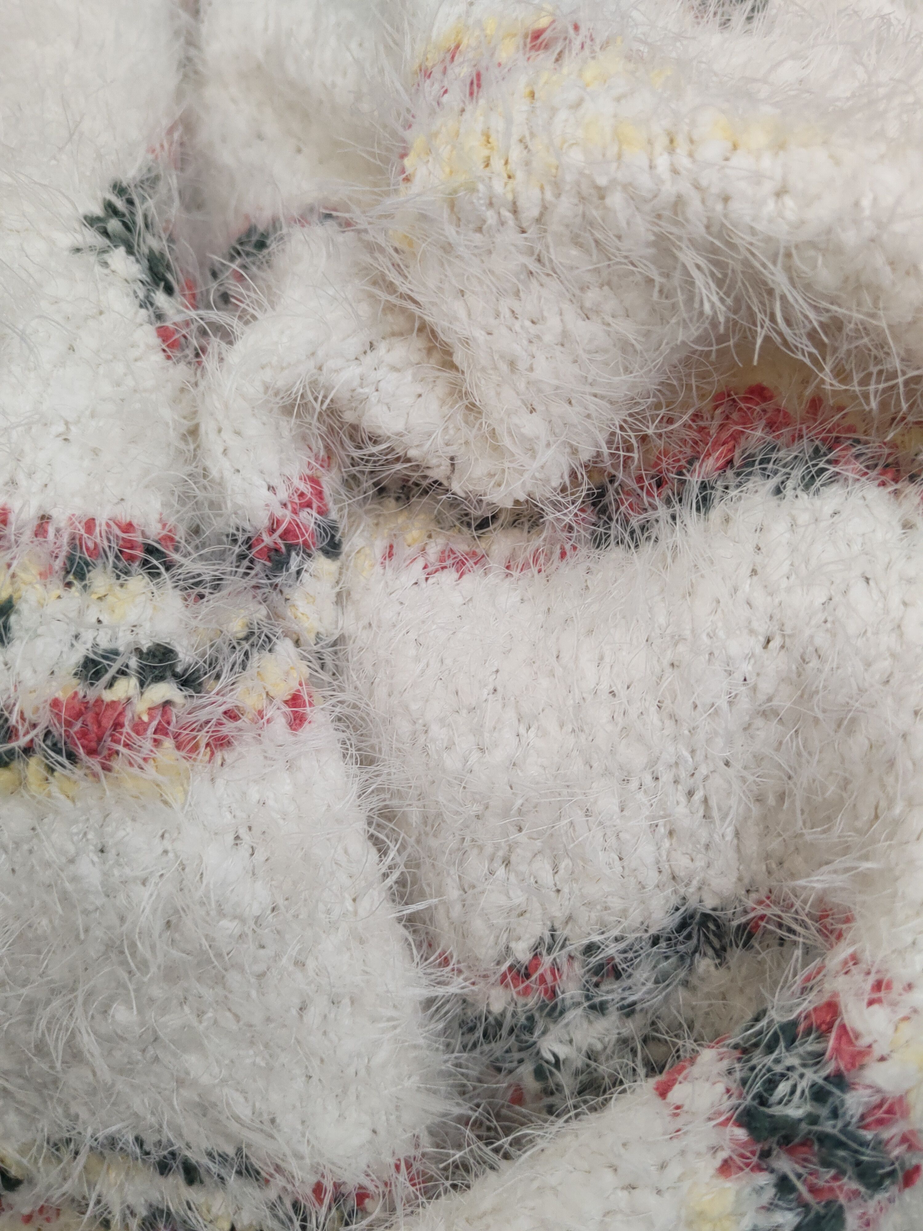 Japanese Brand Japanese Brand Ivory Shag Shaggy Fur Mohair Knitwear #W2159 Size M / US 6-8 / IT 42-44 - 10 Thumbnail