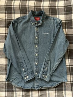 Supreme Supreme Classic Logo Denim Shirt FW20 SIZE SMALL | Grailed