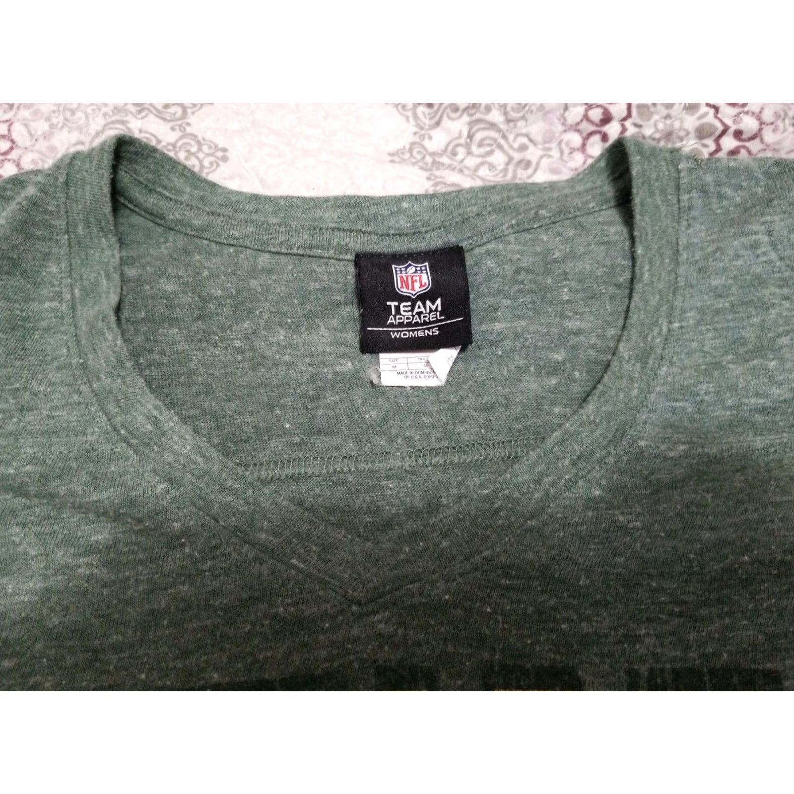 NFL VINTAGE Green Bay Packers 1921 Team NFL T-Shirt V-Neck Short Sleeve Womens M Green NFL Team Apparel Shirt Women's M Green Bay Packers 1921 Tshirt Size M / US 6-8 / IT 42-44 - 5 Thumbnail