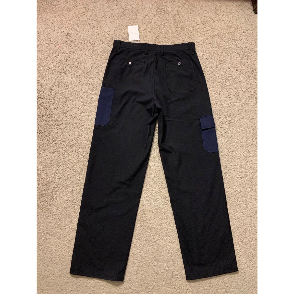 Theory THEORY PROJECT NAVY WIDE LEG CARGO PANTS Size US 32 / EU 48 - 6 Thumbnail