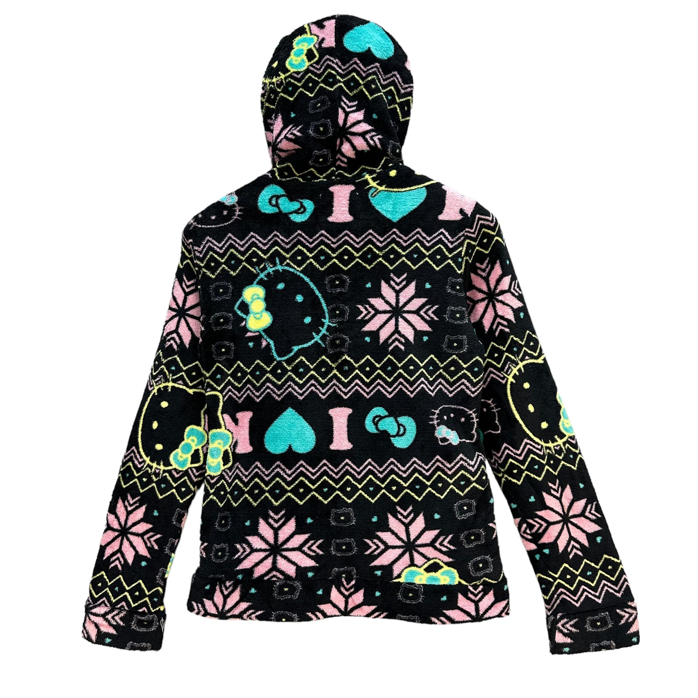 Japanese Brand HELLO KITTY Fullprint Fleece Zipper Hoodies Youth M #A3-0057 Size M / US 6-8 / IT 42-44 - 9 Thumbnail