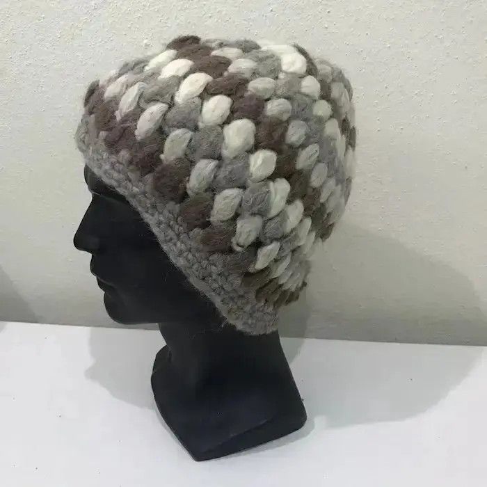 Vintage Japanese Brand Knit Beanie Hat Size ONE SIZE - 2 Thumbnail