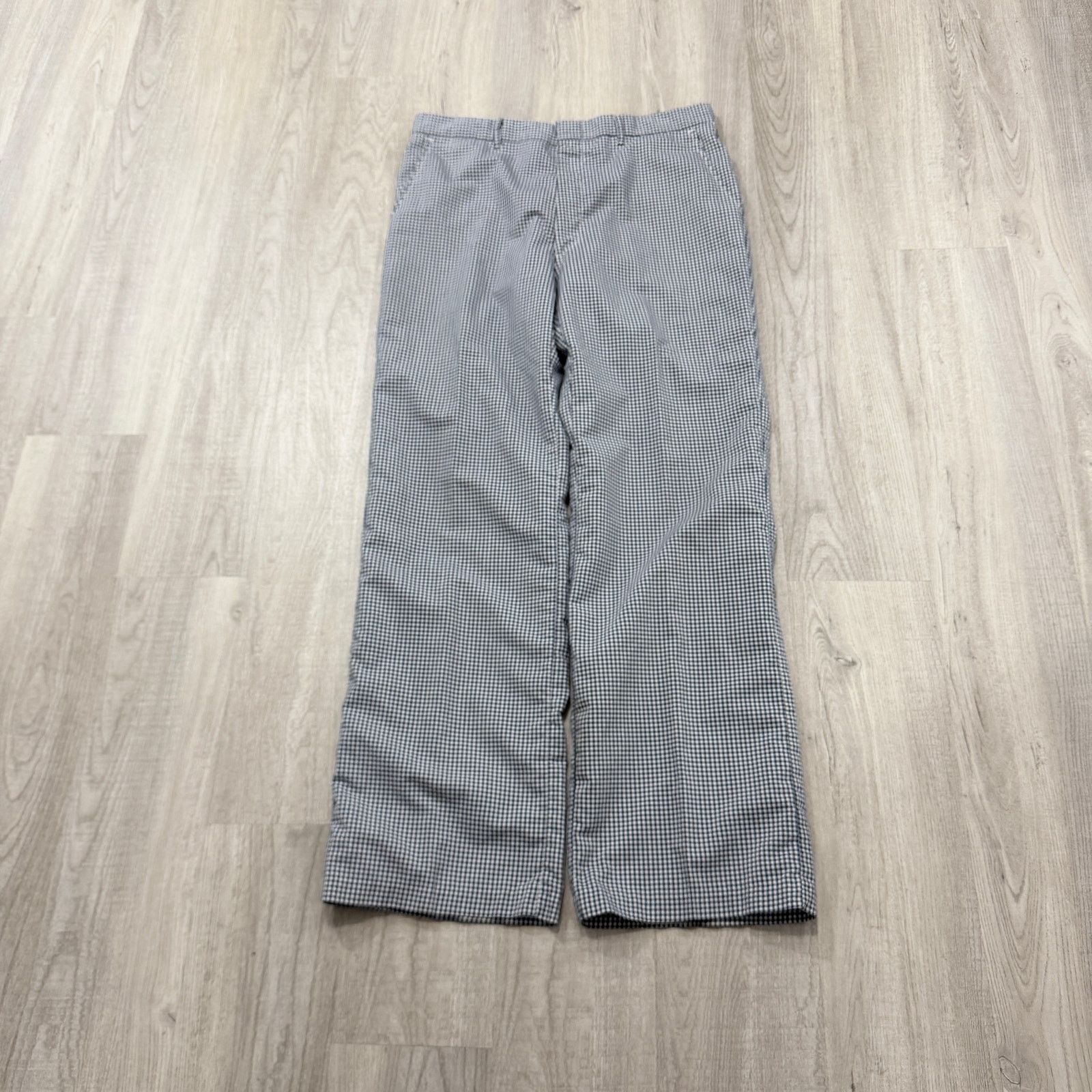 Vintage Vintage Gingham Plaid Pants Men's 34 (Fits 34x31) Blue White Size US 34 / EU 50 - 1 Thumbnail