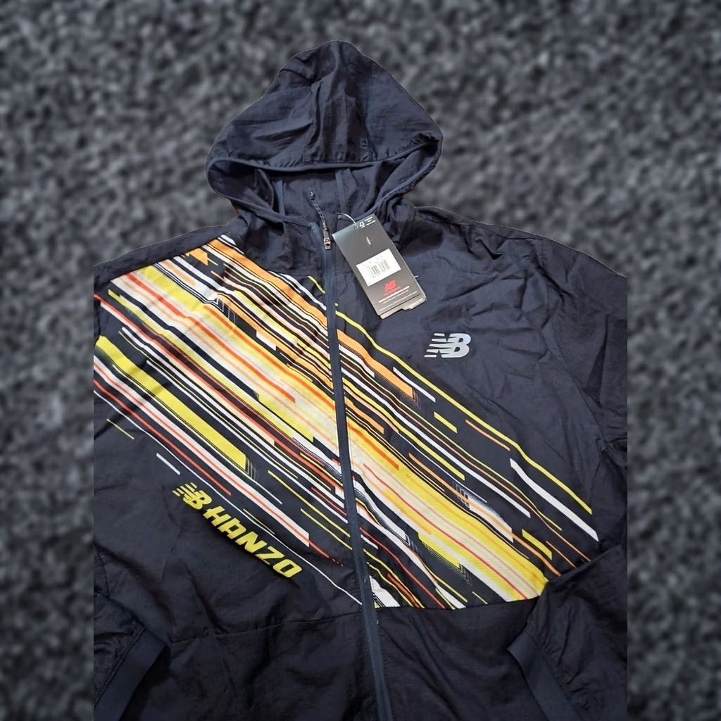 New Balance New Balance Jacket Mens M Black Hanzo Lightweight Hoodie Soccer Football Shirt Size US M / EU 48-50 / 2 - 1 Thumbnail