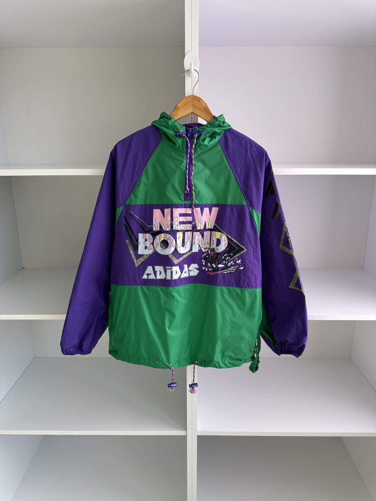 Adidas Vintage Adidas Made in Yugoslavia Rare Nylon Anorak Jacket Size US M / EU 48-50 / 2 - 1 Thumbnail