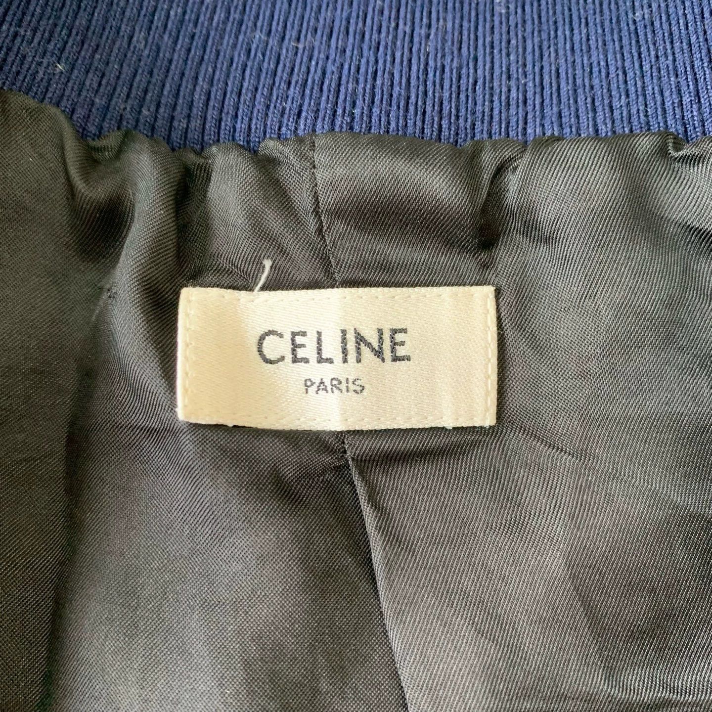 Celine Celine Navy Blue Logo Webbing Jacket Size XXL / US 16-18 / IT 52-54 - 5 Thumbnail