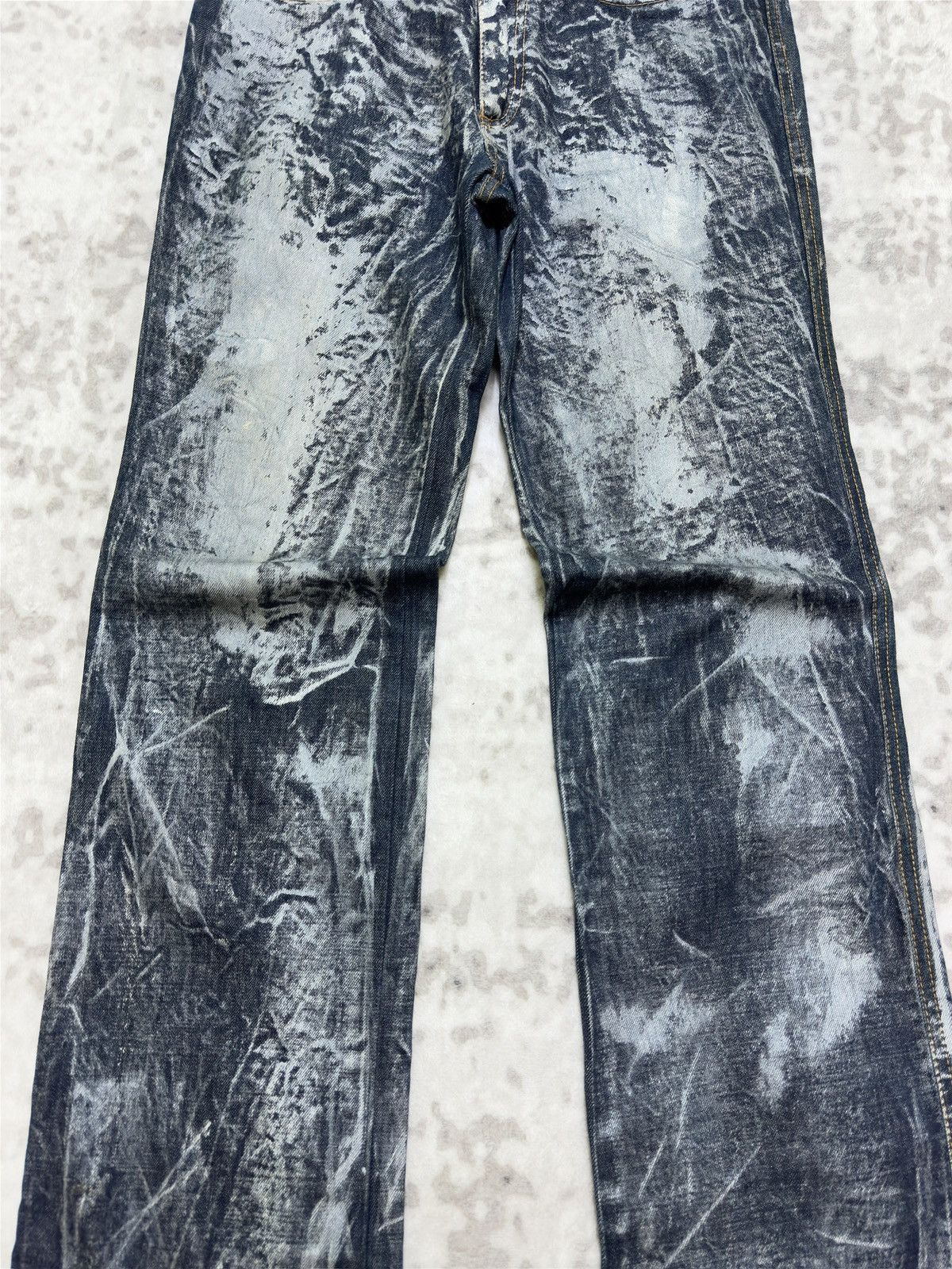 Vintage Vintage Christian Faggi Paint Splatter Denim Jeans Size US 30 / EU 46 - 6 Thumbnail
