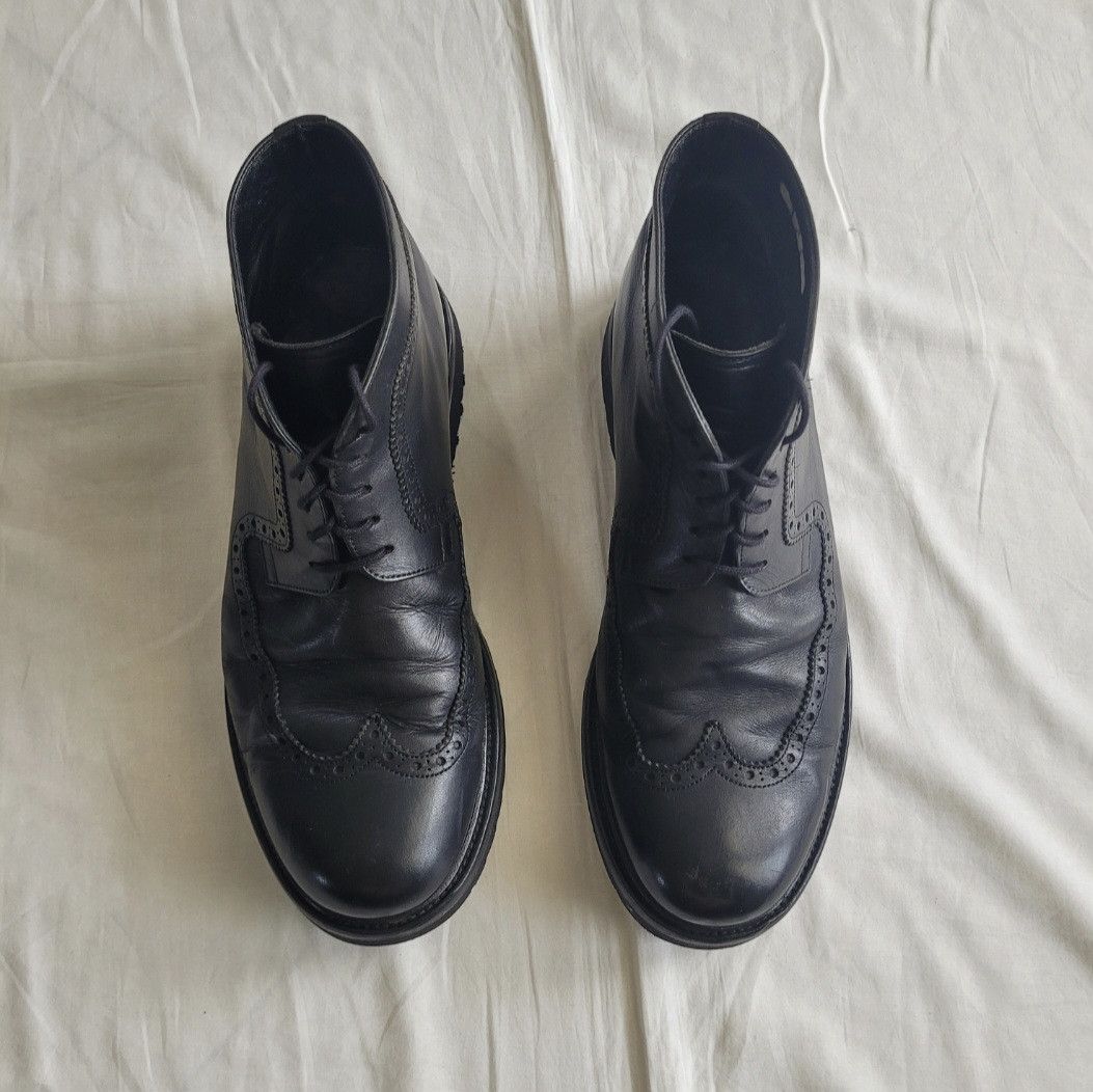 Dior Dior Homme 2000s/2010s leather combat boots Size US 11.5 / EU 44-45 - 8 Thumbnail