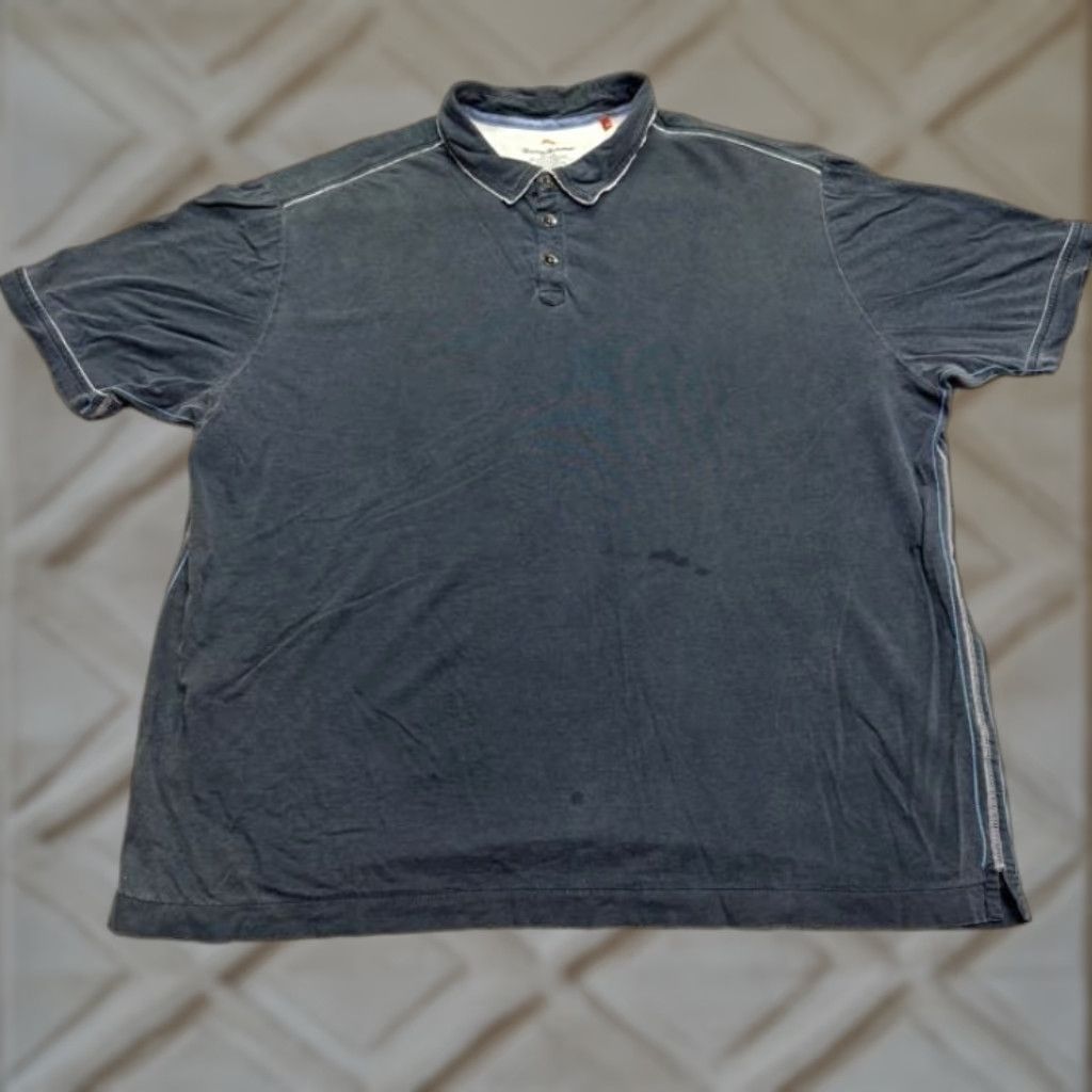 Tommy Bahama Tommy Bahama Polo Shirt Men's 2XL Gray Short Sleeve Casual Golf Activewear Classic Size US XXL / EU 58 / 5 - 1 Thumbnail