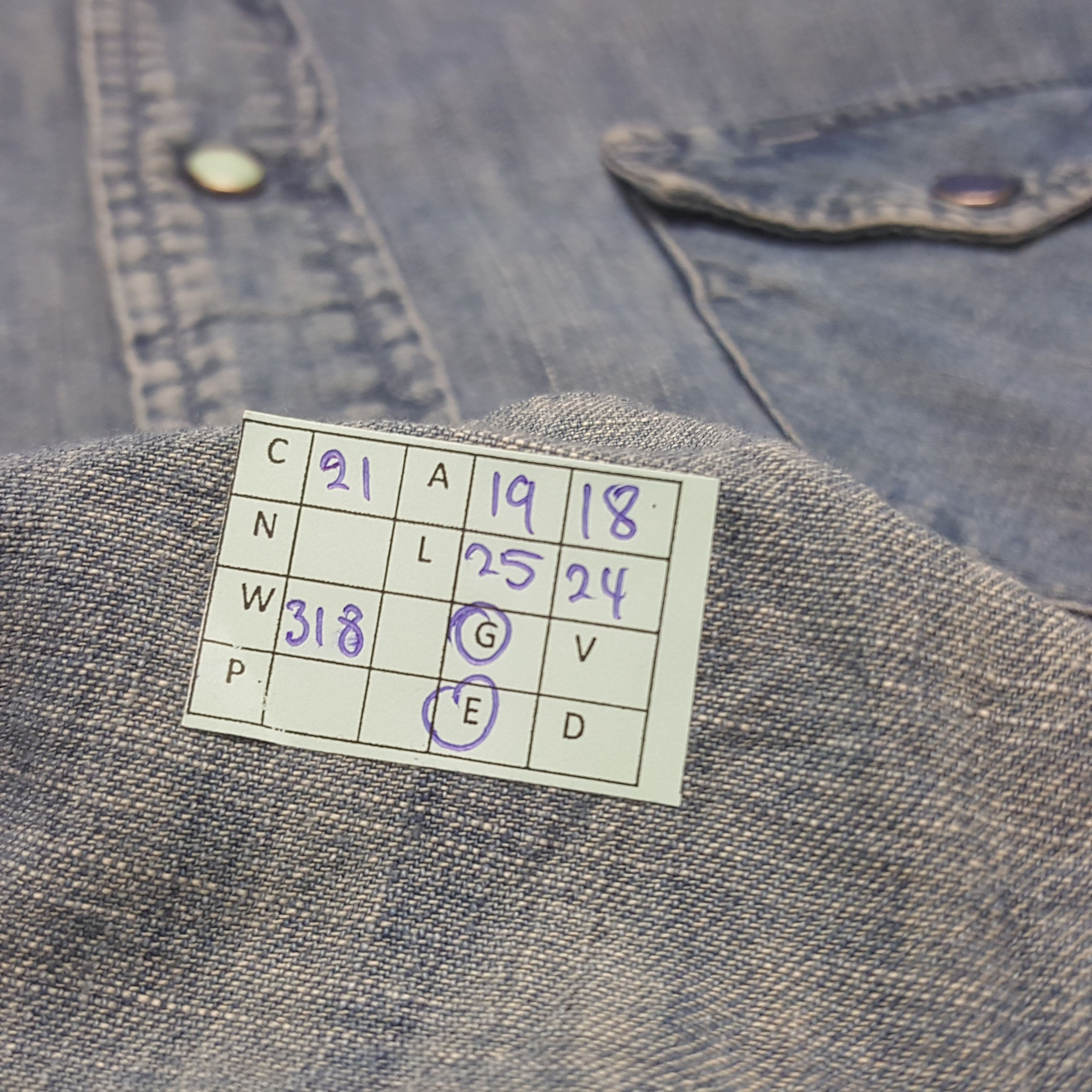 45rpm Vintage 45rpm Japanese Brand Denim Button Shirt Size US XS / EU 42 / 0 - 7 Thumbnail