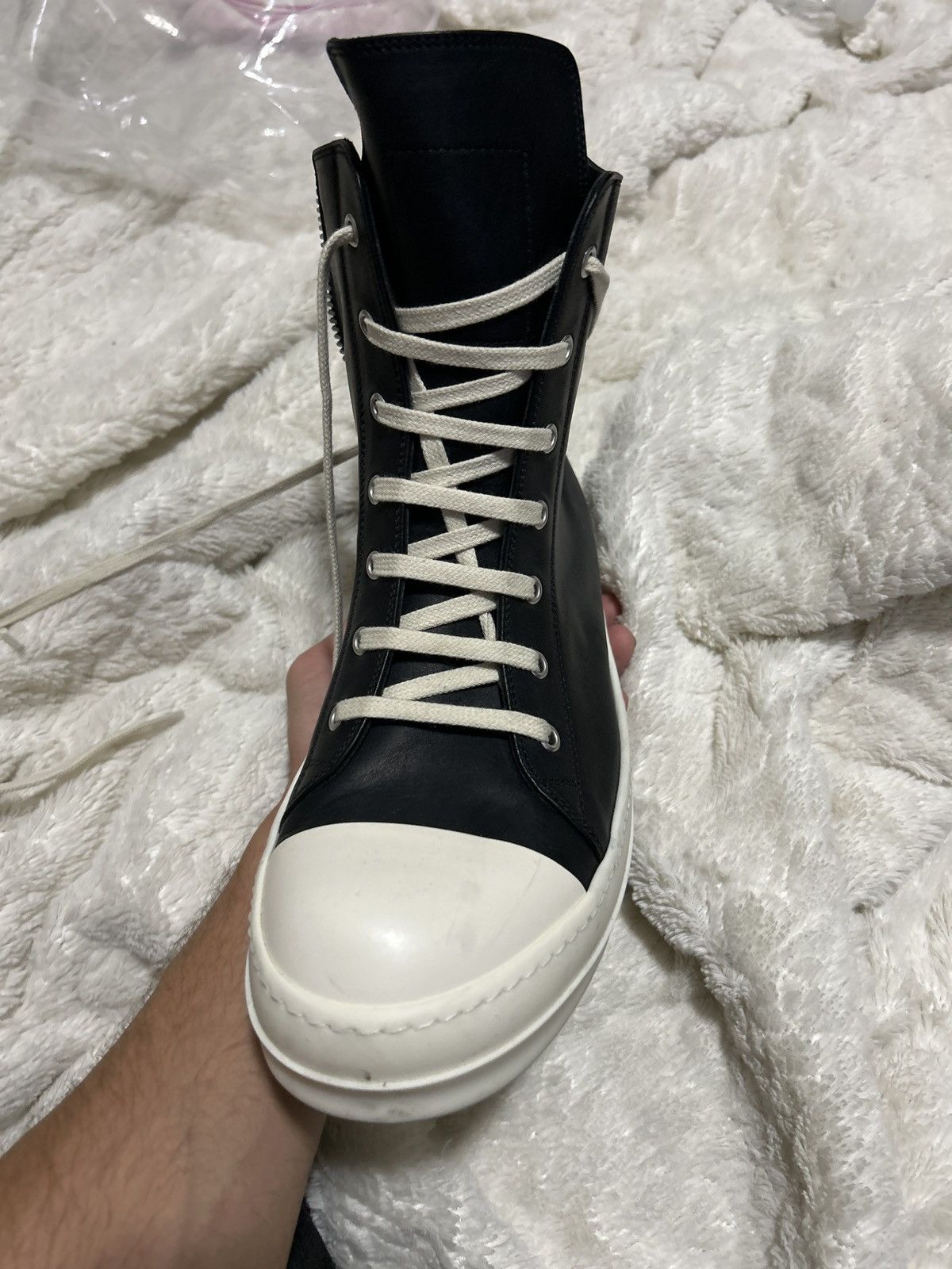 Rick Owens LIDO HIGHTOP RAMONES Size US 9 / EU 42 - 22 Thumbnail