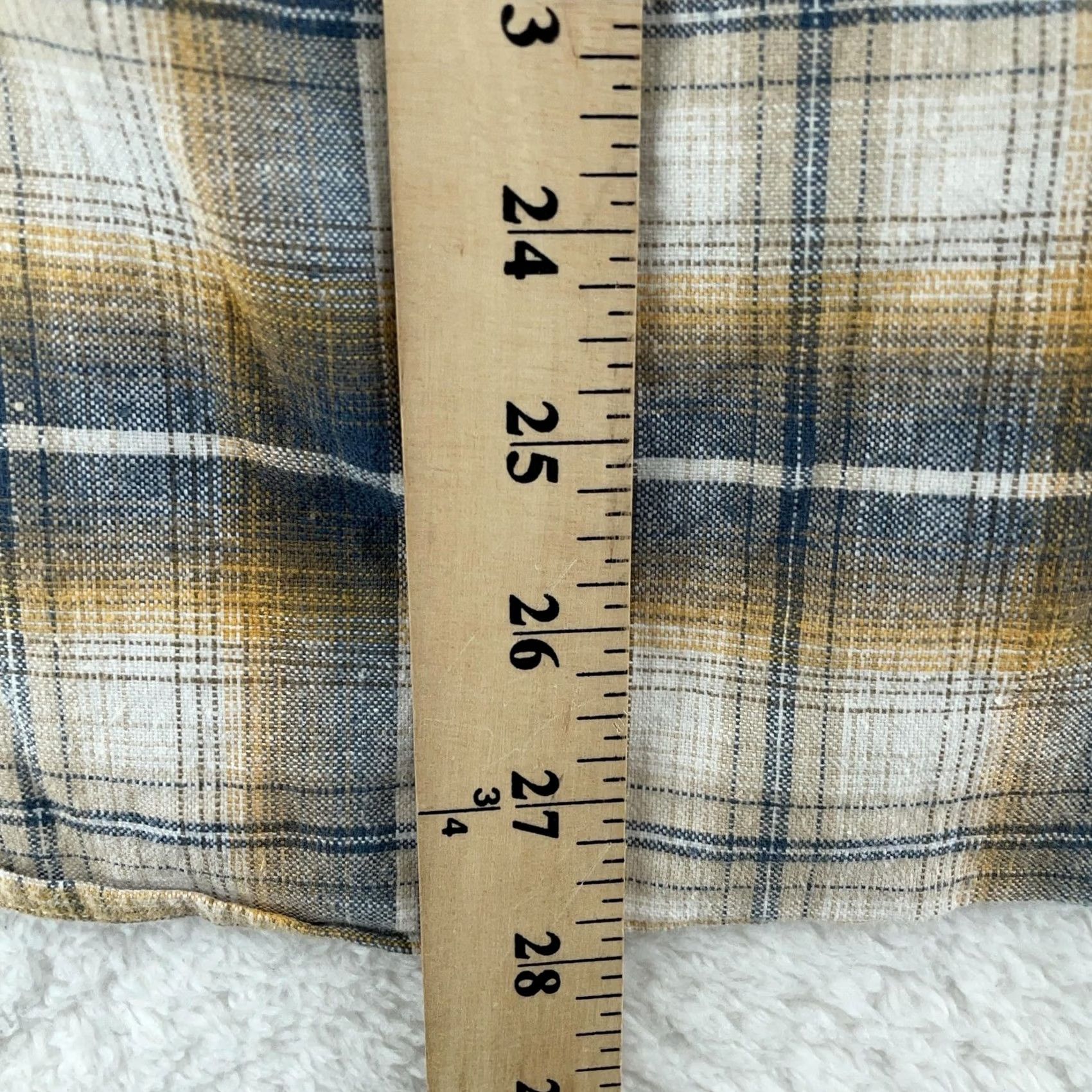 United By Blue United By Blue Flannel Shirt Mens M Brown Blue Plaid Button-Up with Pockets Size US M / EU 48-50 / 2 - 6 Thumbnail