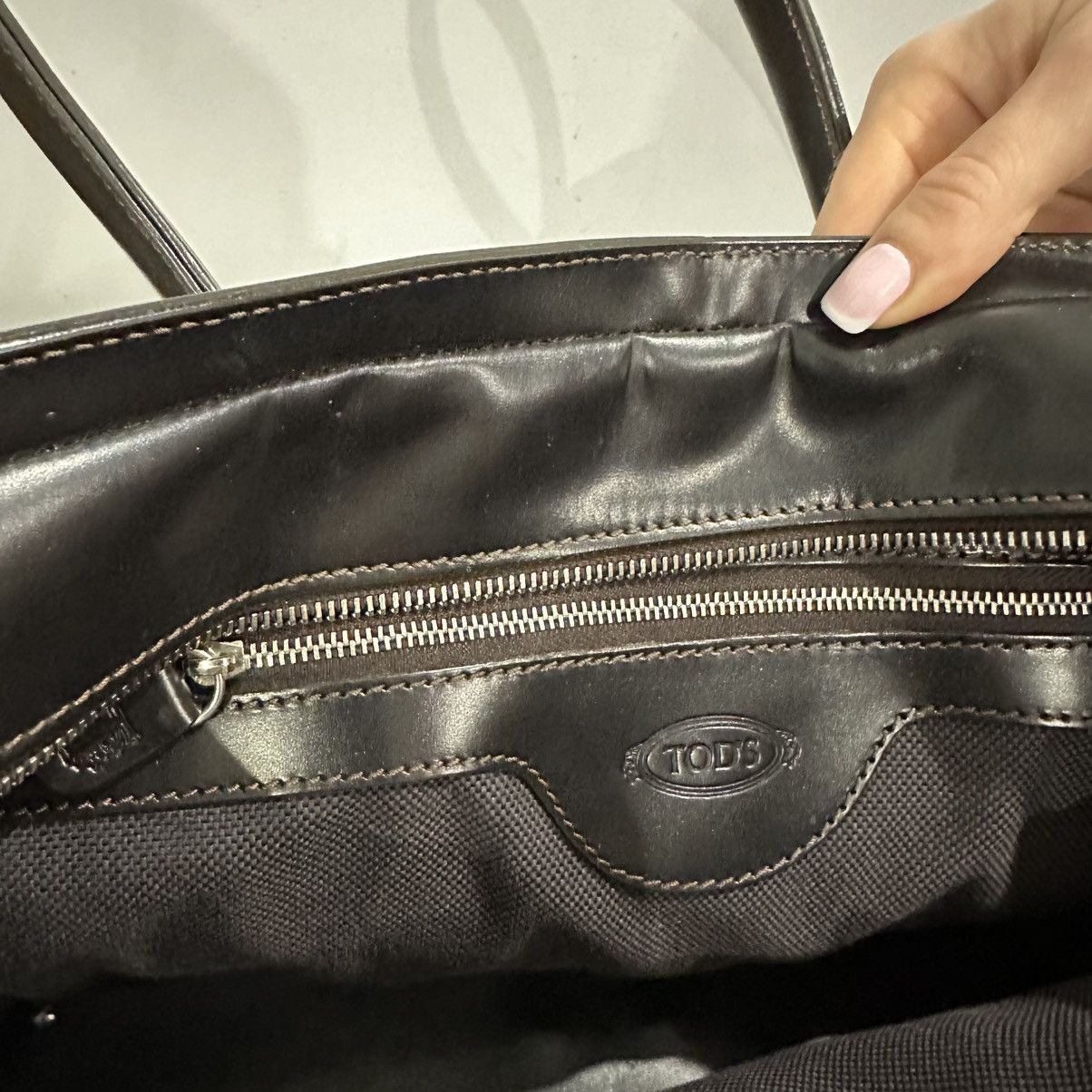 Tod's Tod’s Women’s Leather Black Tote Bag Size ONE SIZE - 16 Thumbnail