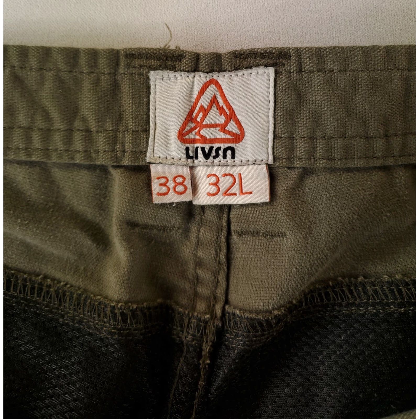 Olive Livsn Pants Flex Canvas Olive Green Mens 38x32 Mens Chino Regular Green 38 32 Size US 38 / EU 54 - 4 Thumbnail