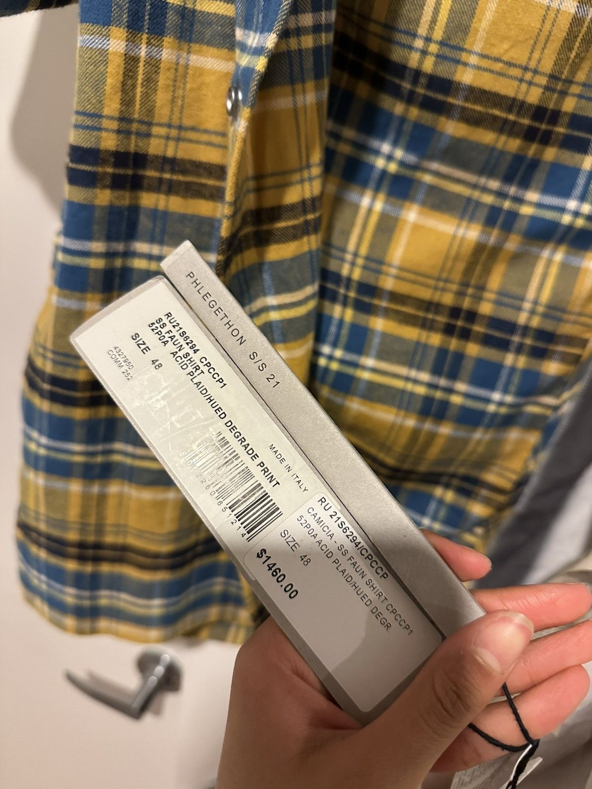 Rick Owens Rick owens FW21 plaid half flannel Size US L / EU 52-54 / 3 - 7 Thumbnail